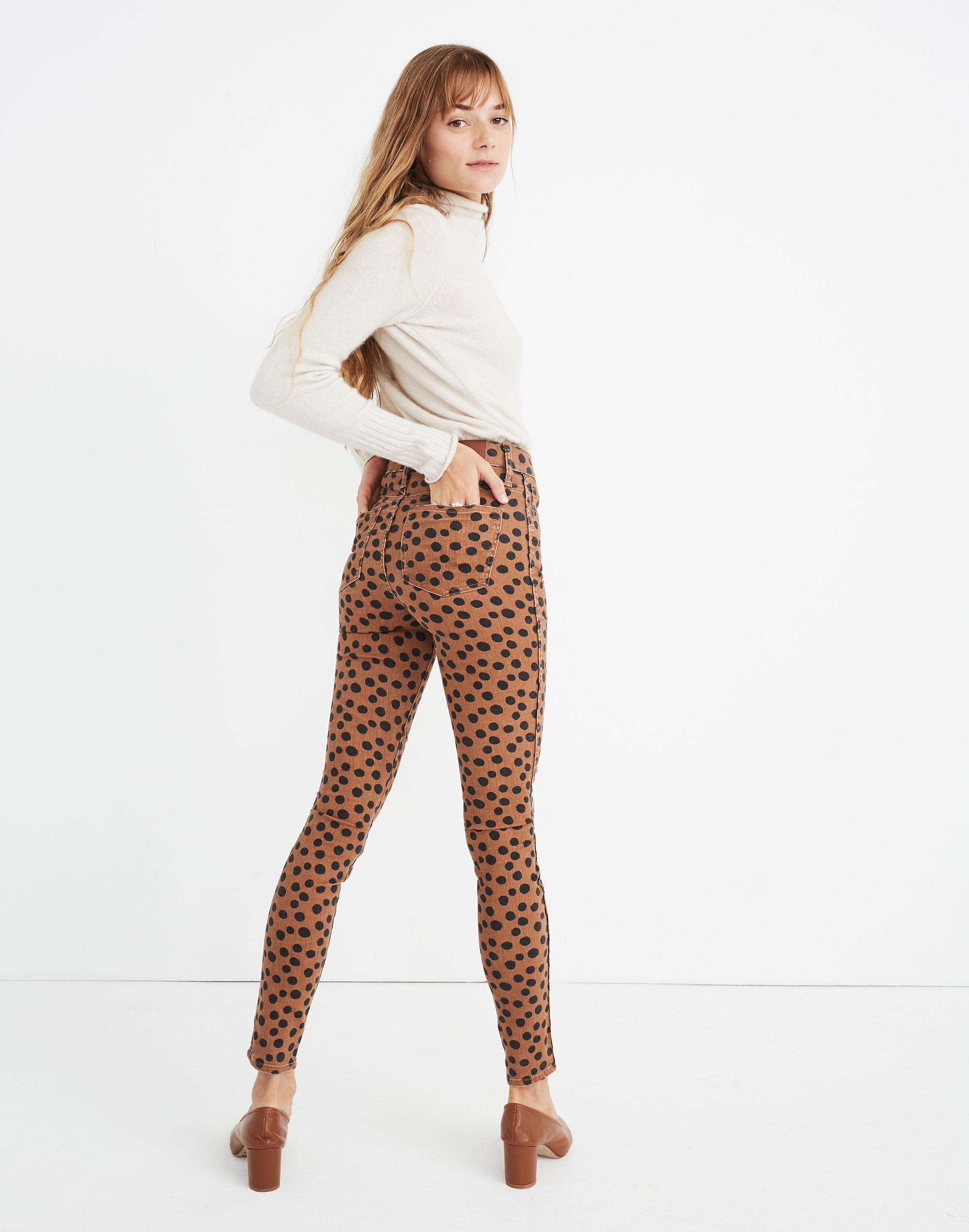 10" High-Rise Skinny Jeans Leopard Dot | Madewell