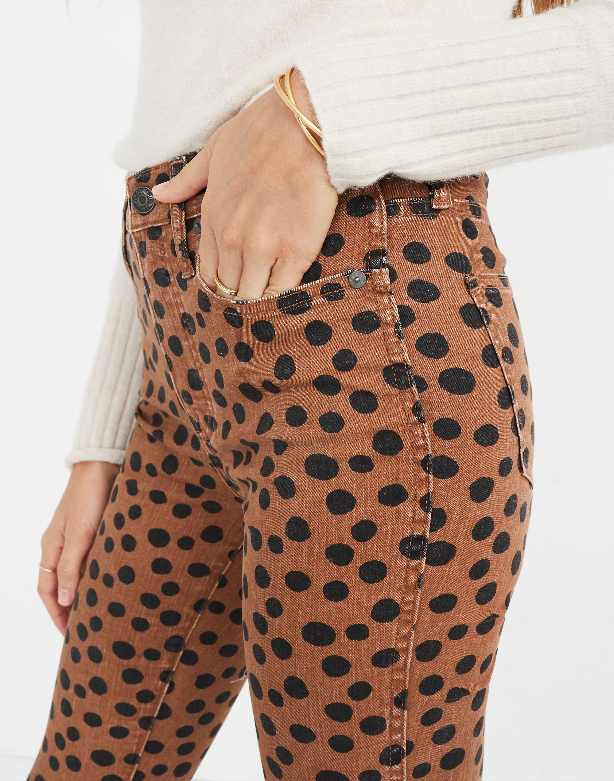 10" High-Rise Skinny Jeans Leopard Dot | Madewell