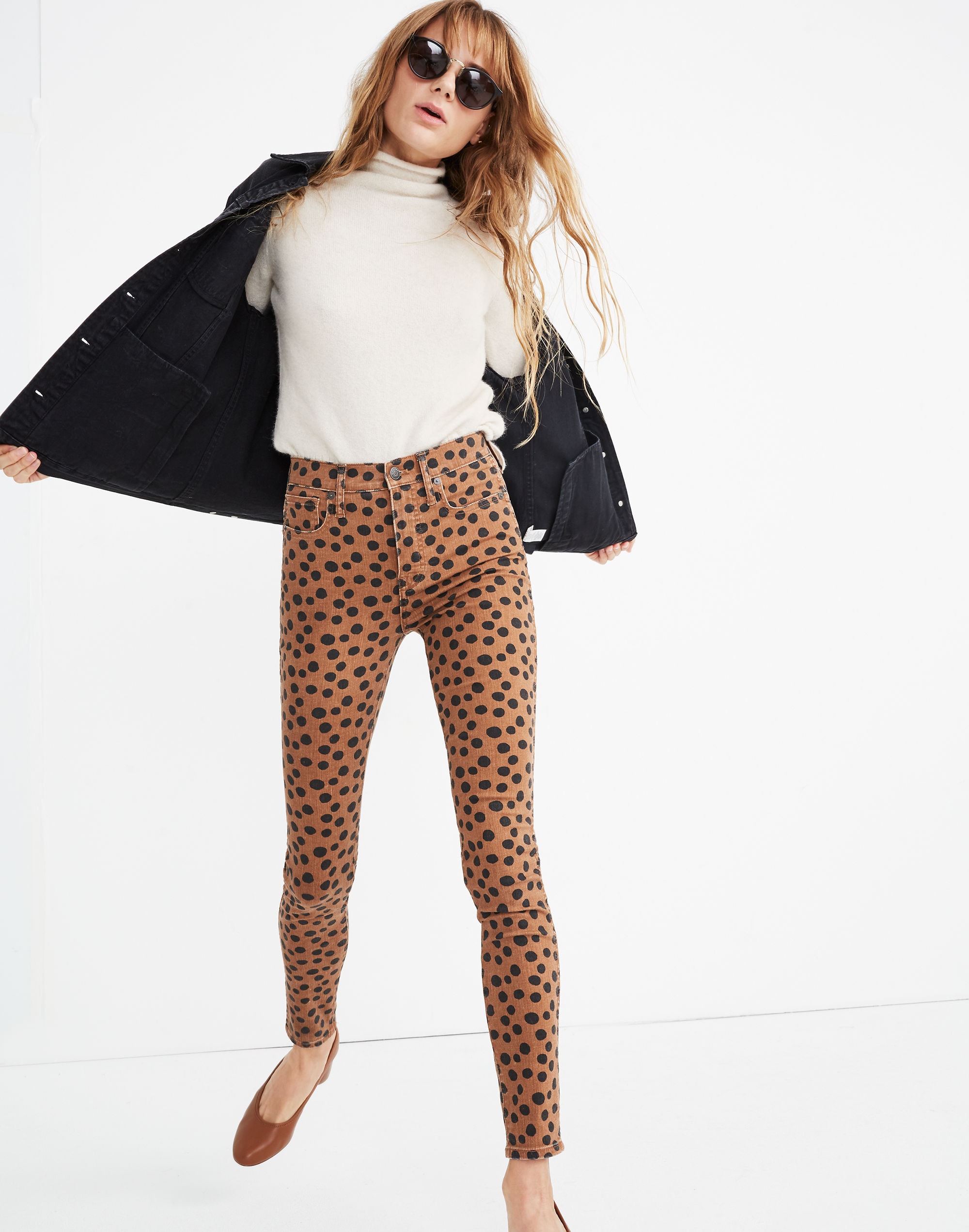 10" High-Rise Skinny Jeans Leopard Dot | Madewell