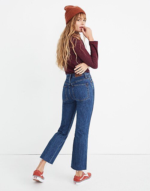 Women's Rigid Straight Crop Jeans: Tall Cuff Edition