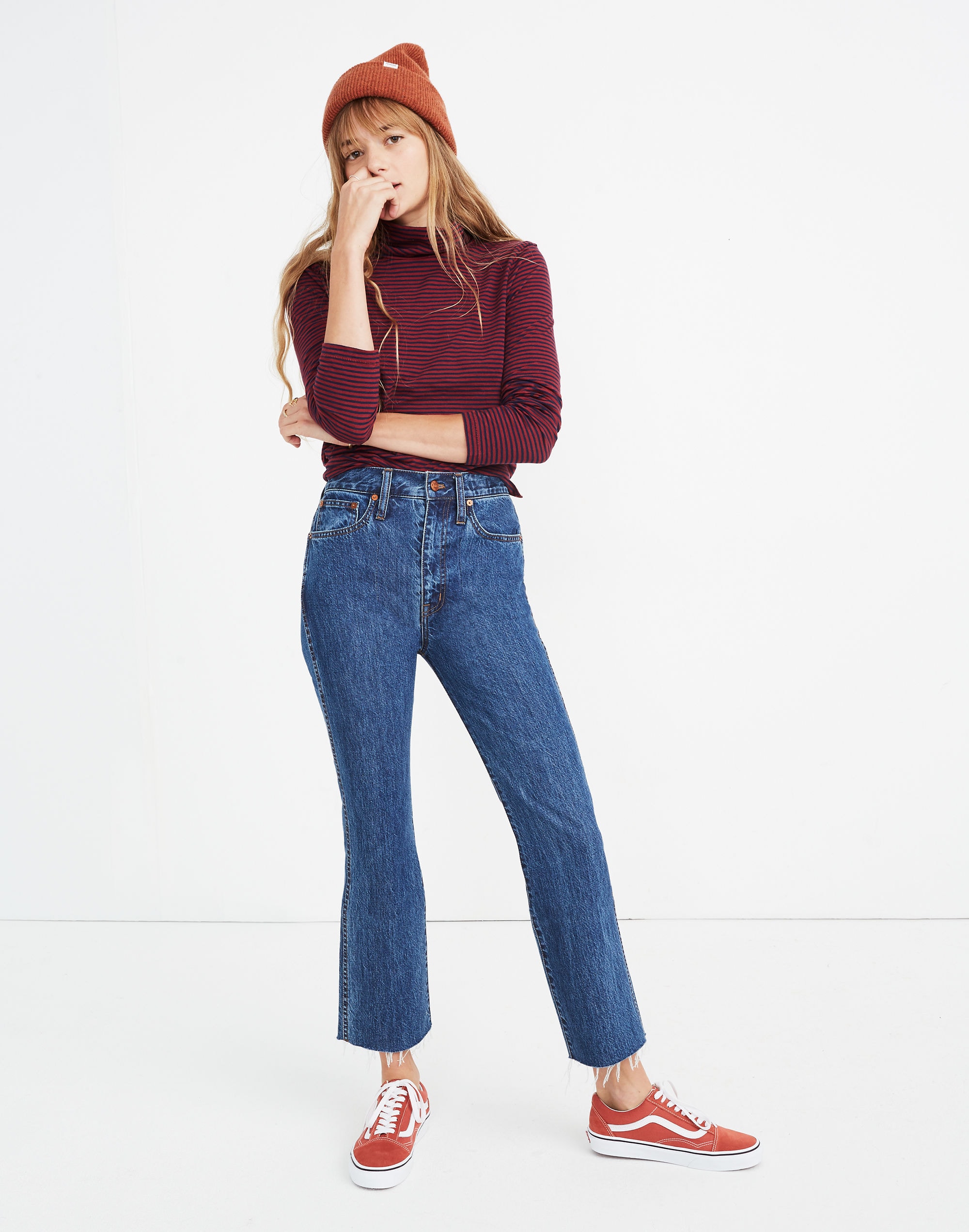 Rigid Demi-Boot Crop Jeans MacGill Wash | Madewell