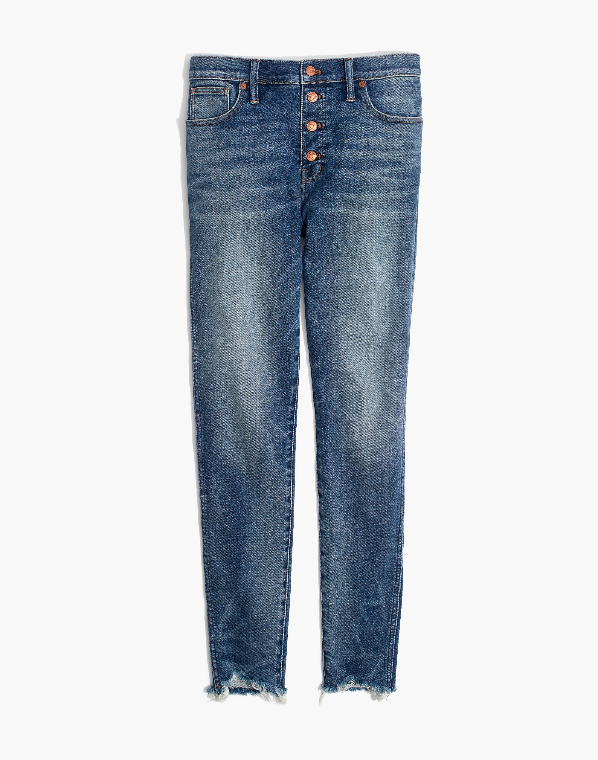 Petite 10" High-Rise Skinny Jeans in Cordova Wash: Button-Front Edition | Madewell