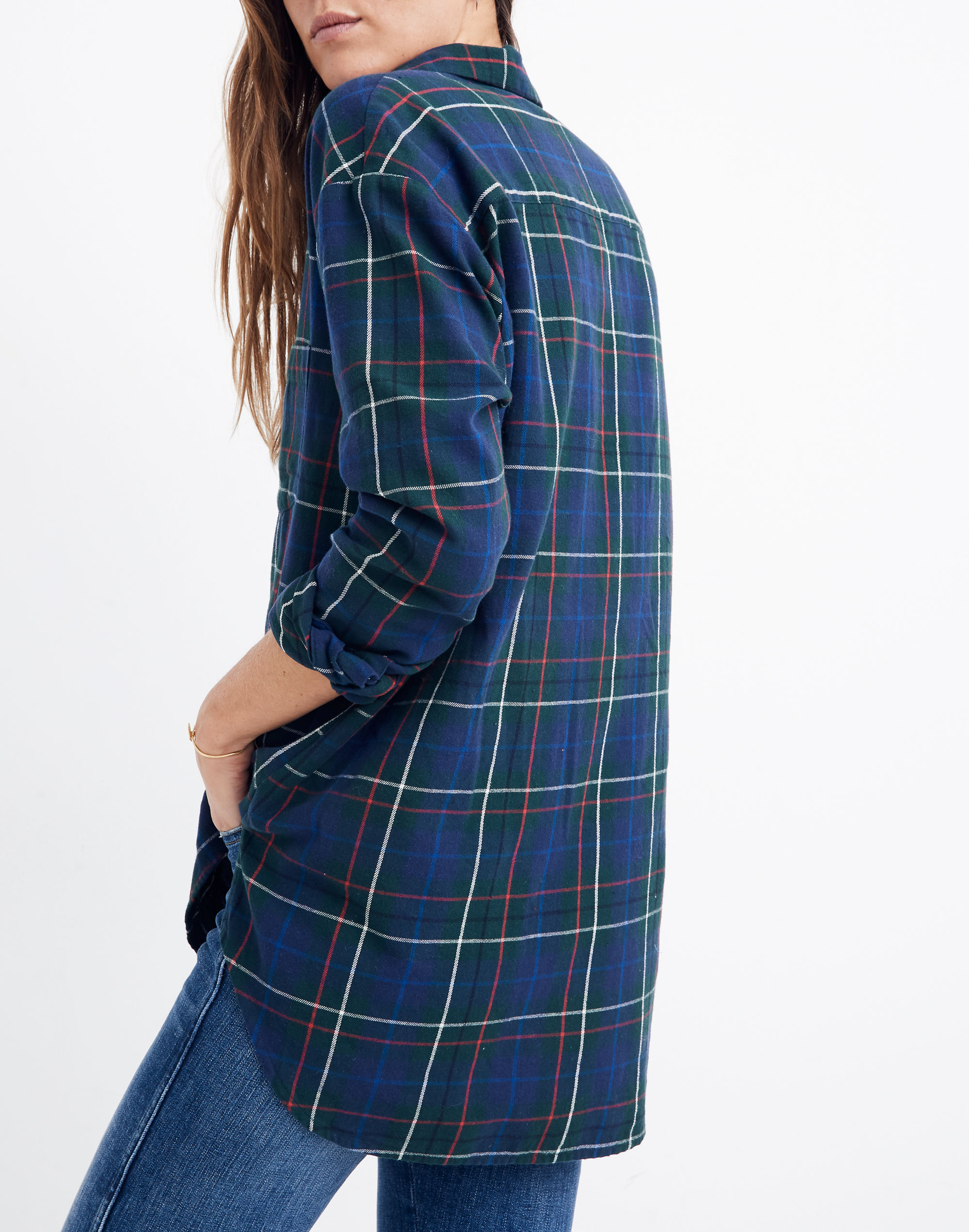 Flannel oversized ex-boyfriend shirt best sale