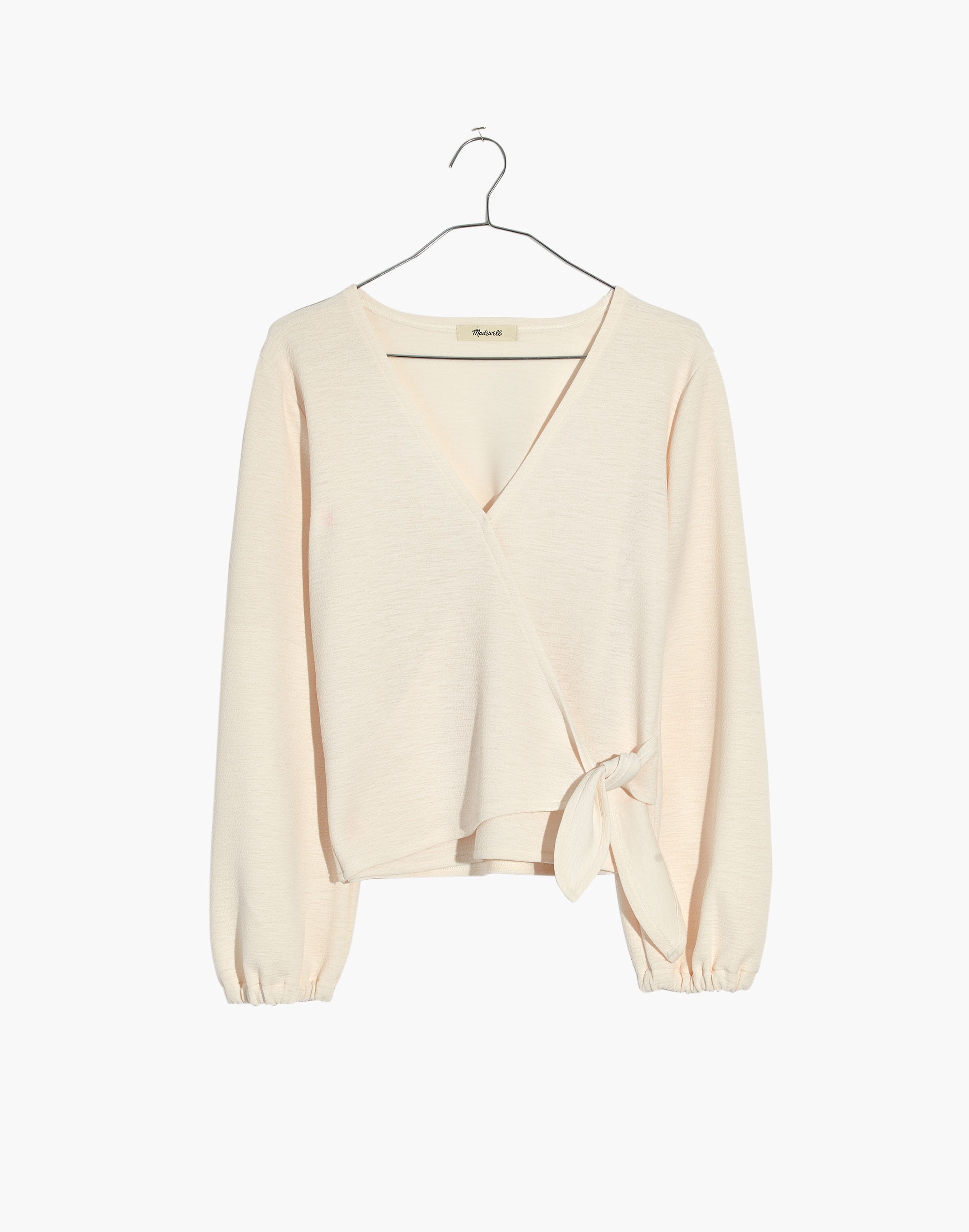 Texture & Thread Crepe Wrap Top | Madewell