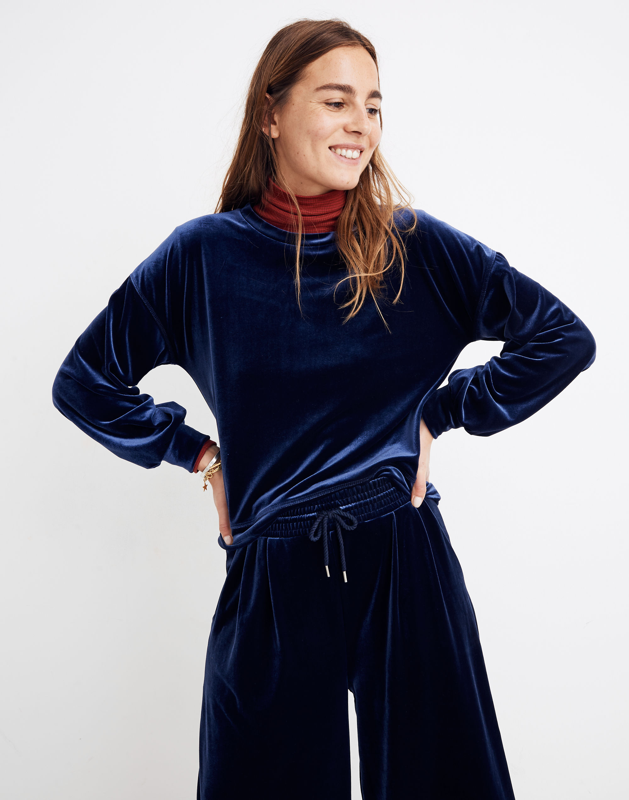 Madewell velvet balloon sales sleeve dress