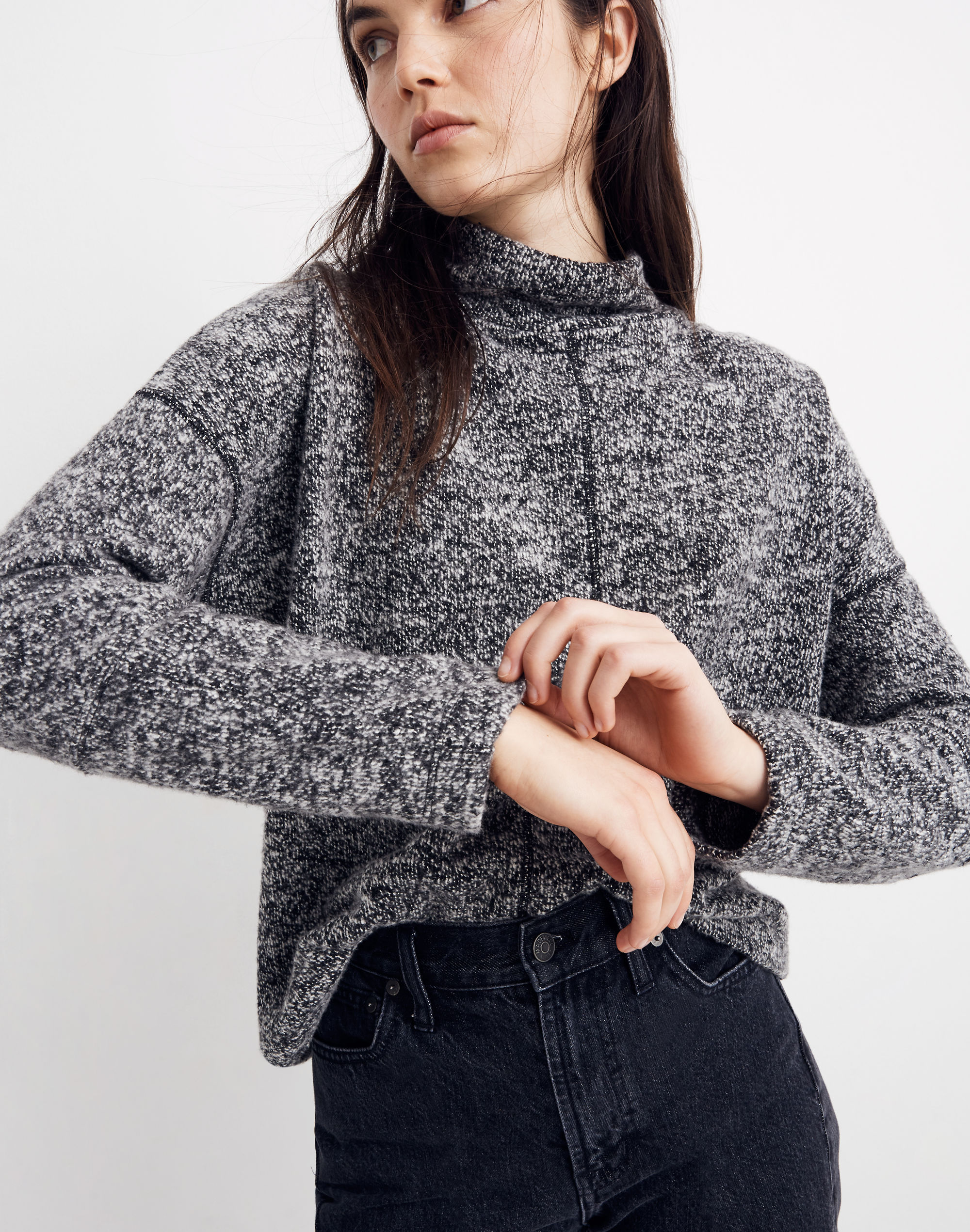 Marled Mockneck Top | Madewell