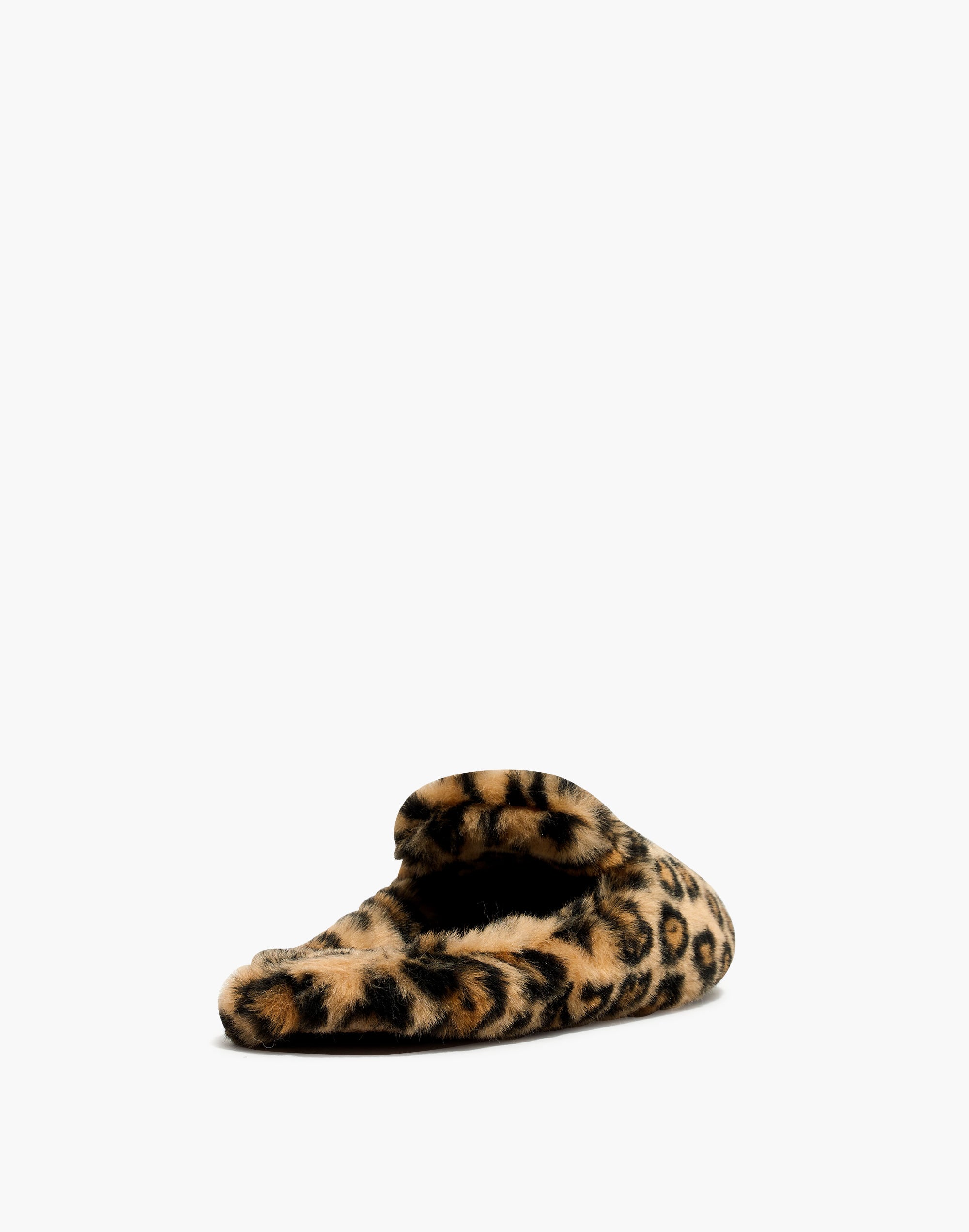 The Loafer Scuff Slipper Leopard Faux-Fur | Madewell