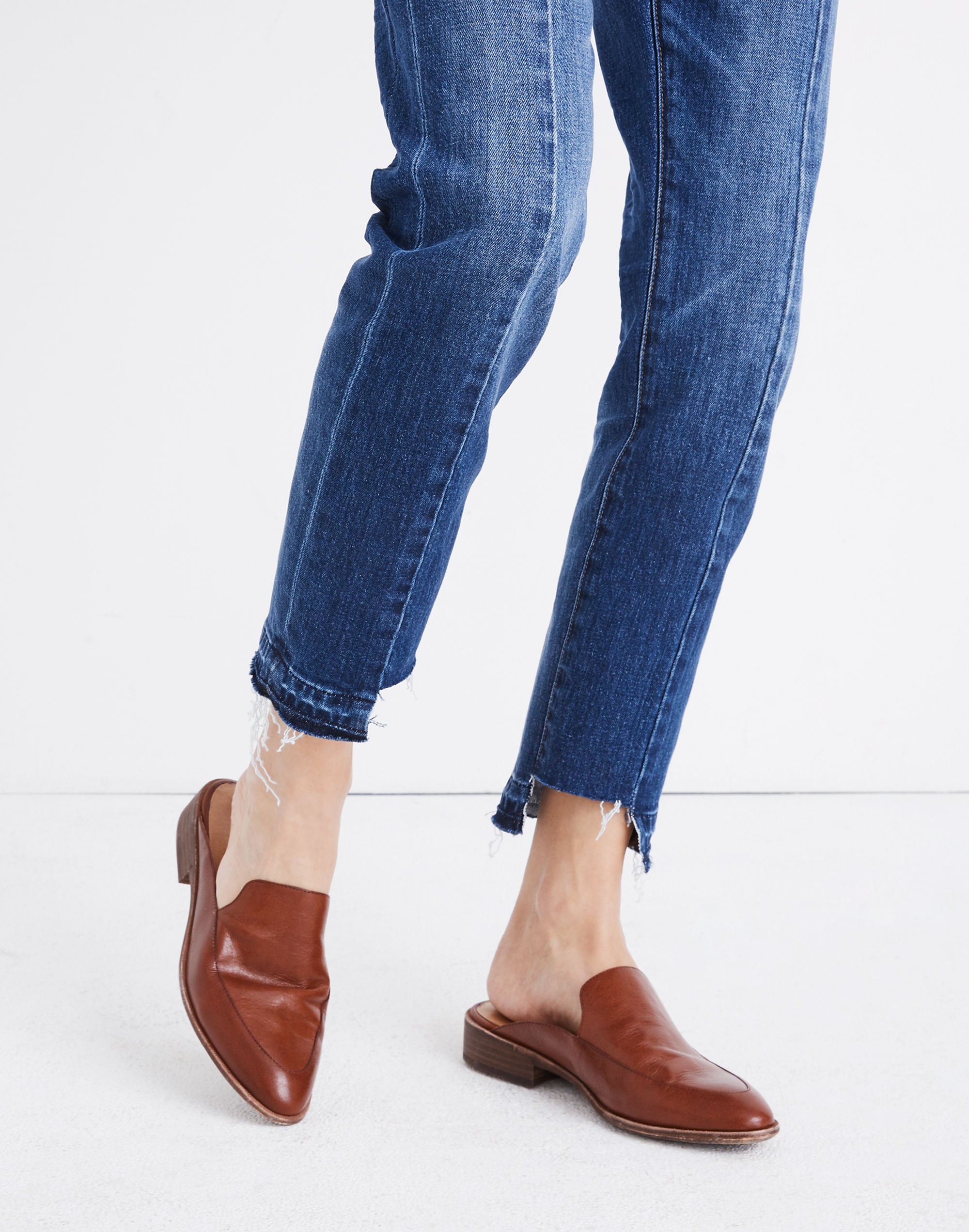 The Frances Loafer Mule Leather | Madewell