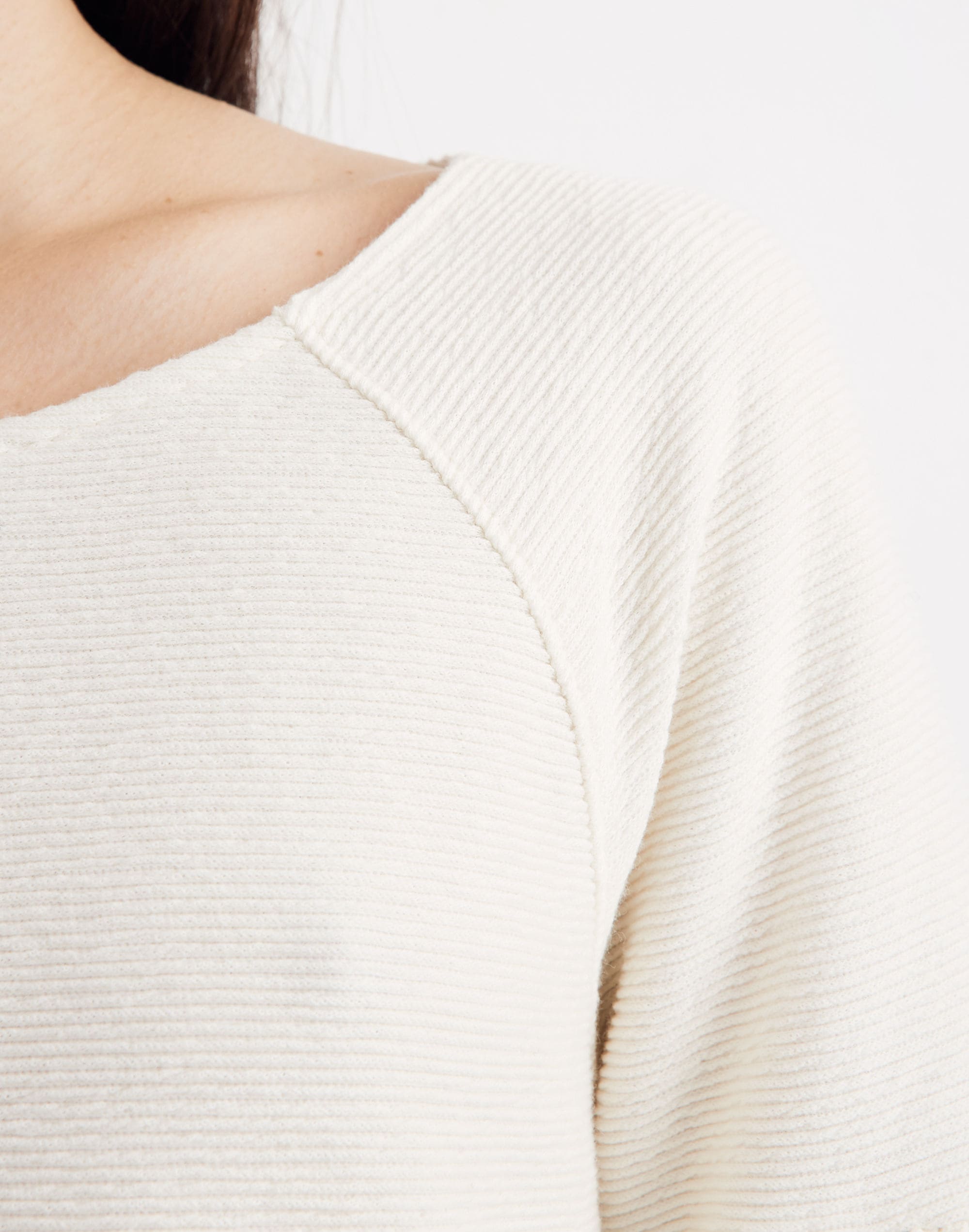 Texture & Thread Shirred-Sleeve Top | Madewell