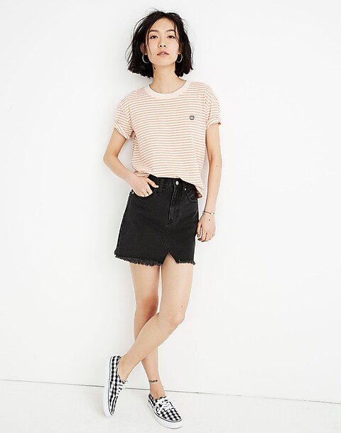 Madewell Women's Pleated Denim Mini Skirt in Stilecrost Wash - Size 29