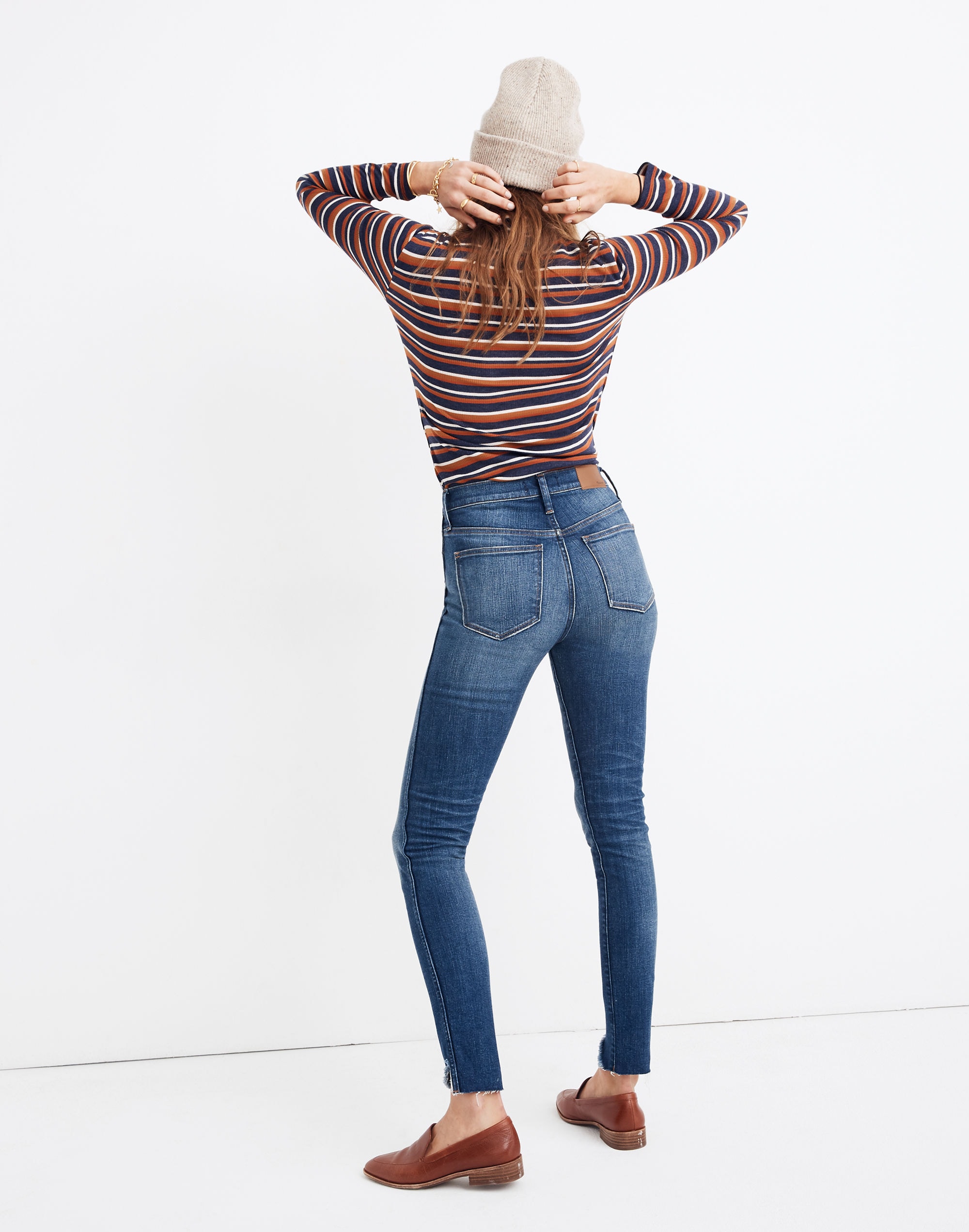 Petite 10" High-Rise Skinny Jeans: Cutout Tulip Hem Edition | Madewell