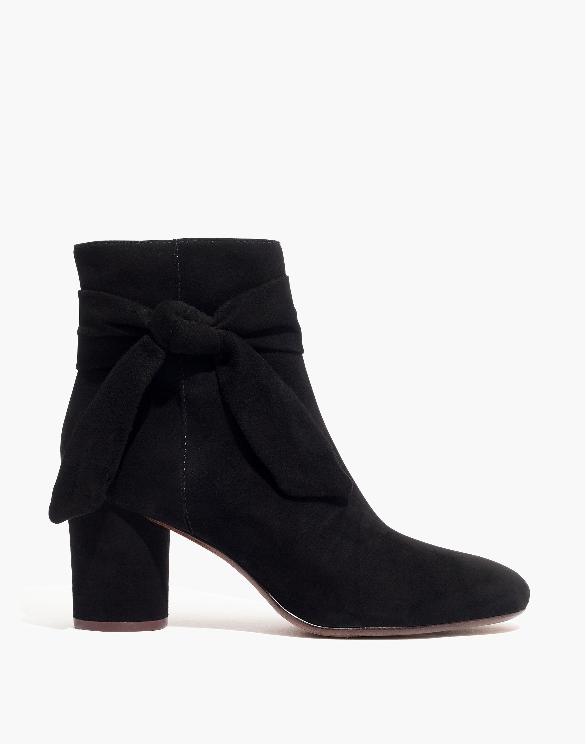 The Esme Bow Boot in Suede | Madewell