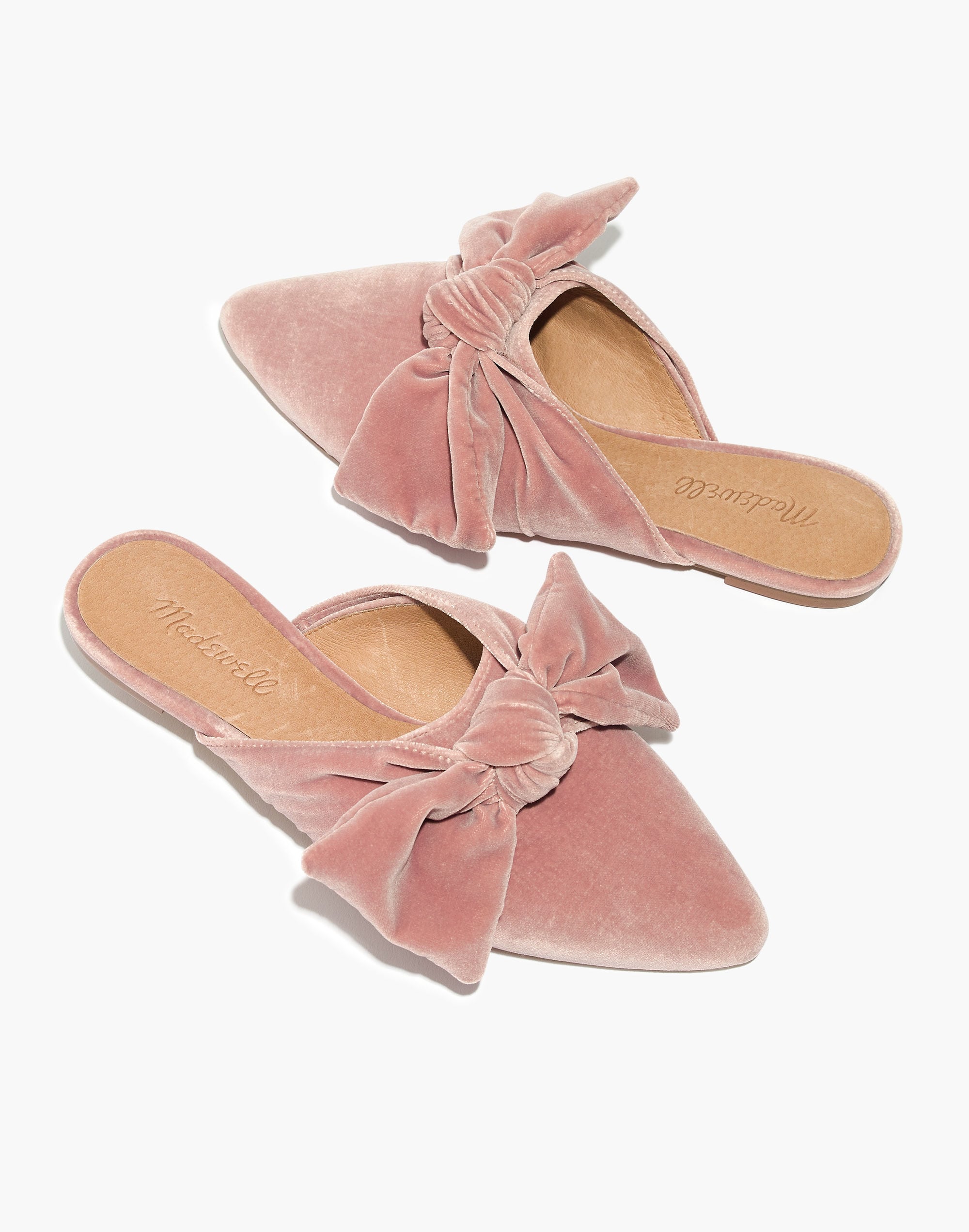 The Remi Bow Mule Velvet | Madewell