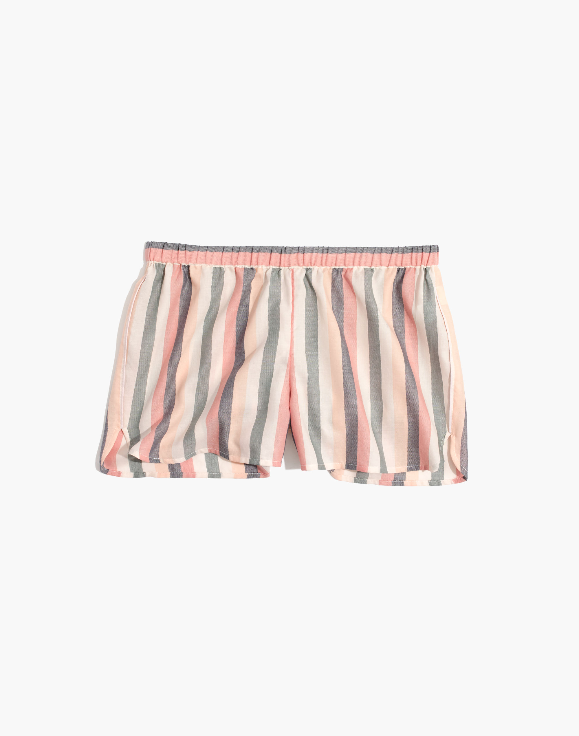 Flannel Bedtime Pajama Shorts Lonnie Stripe | Madewell