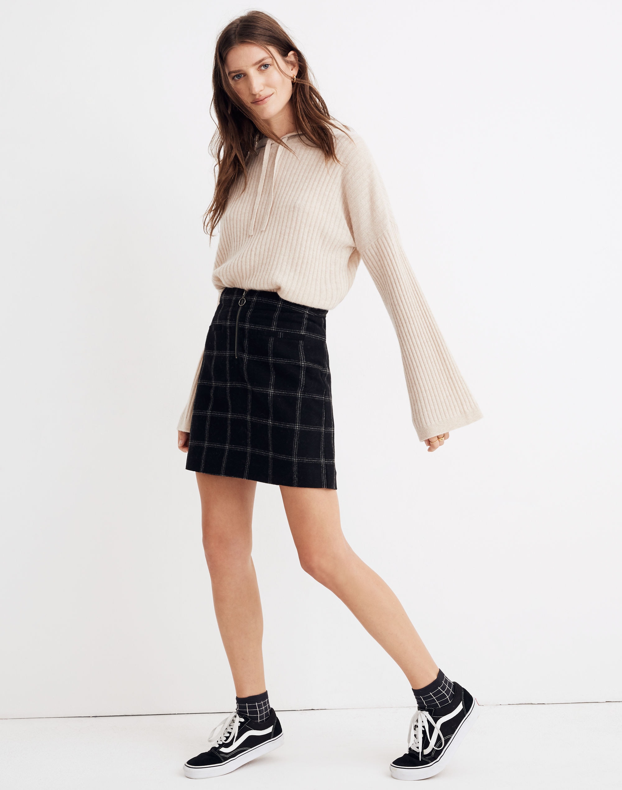 Plaid fireside sale mini skirt