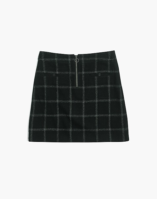 Spence Black Plaid Mini Skirt