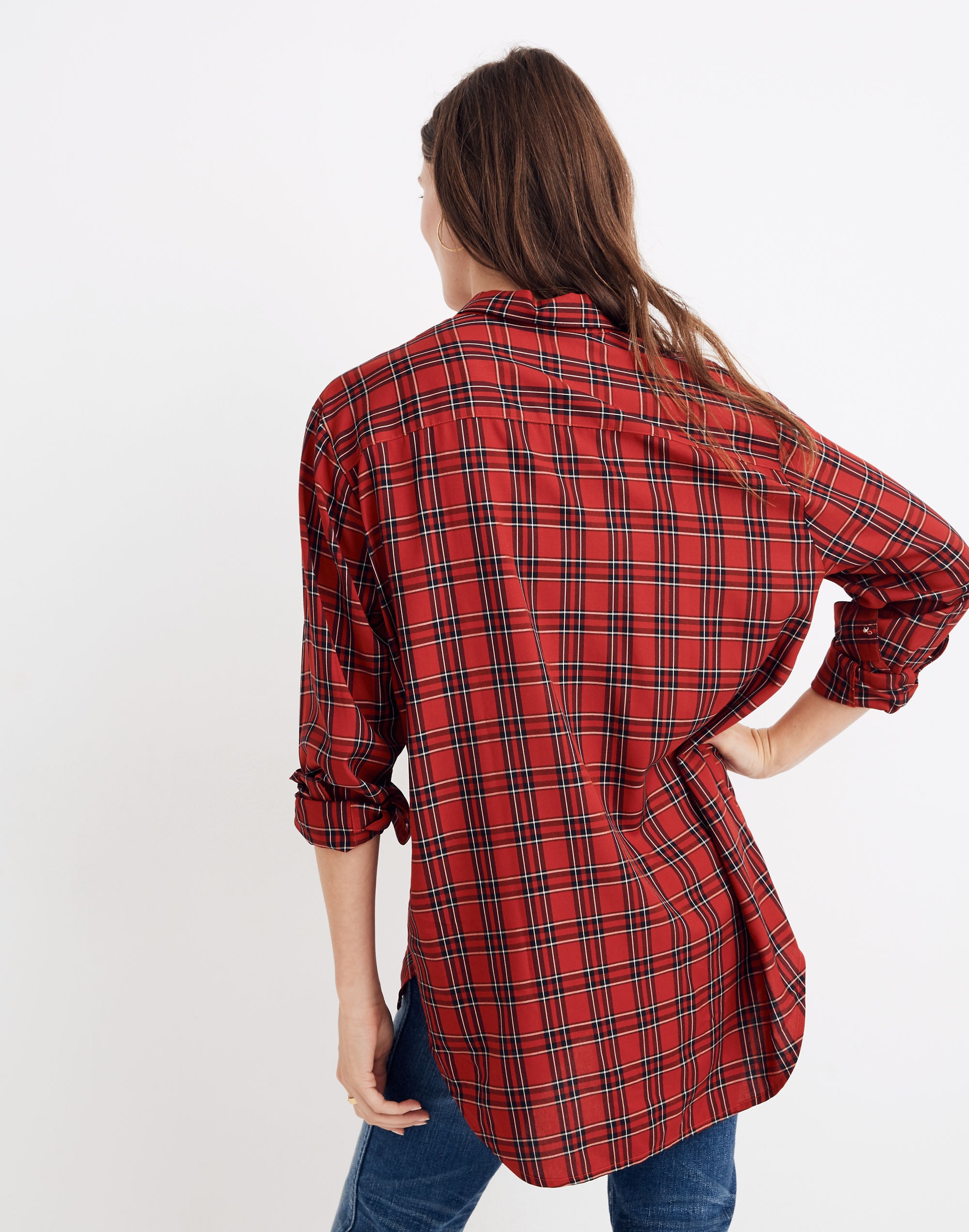 Oversized Ex-Boyfriend Shirt in Tartan Plaid | Madewell