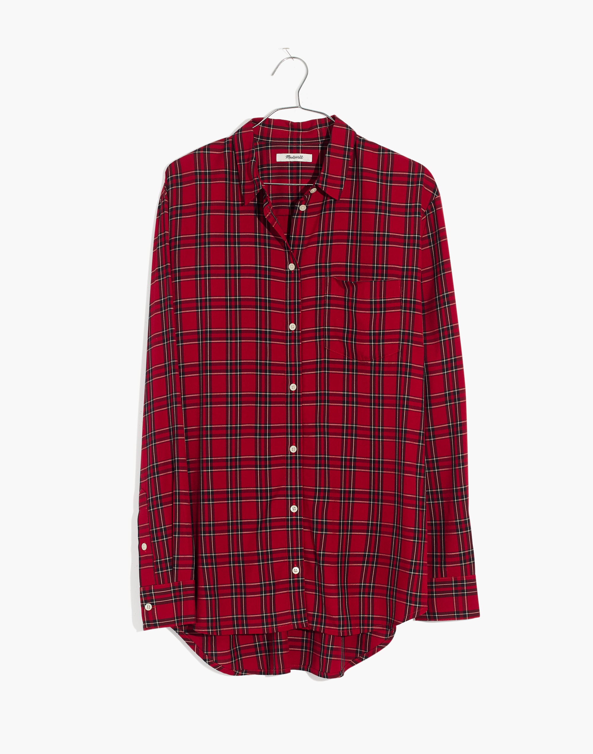 Oversized Ex-Boyfriend Shirt in Tartan Plaid | Madewell