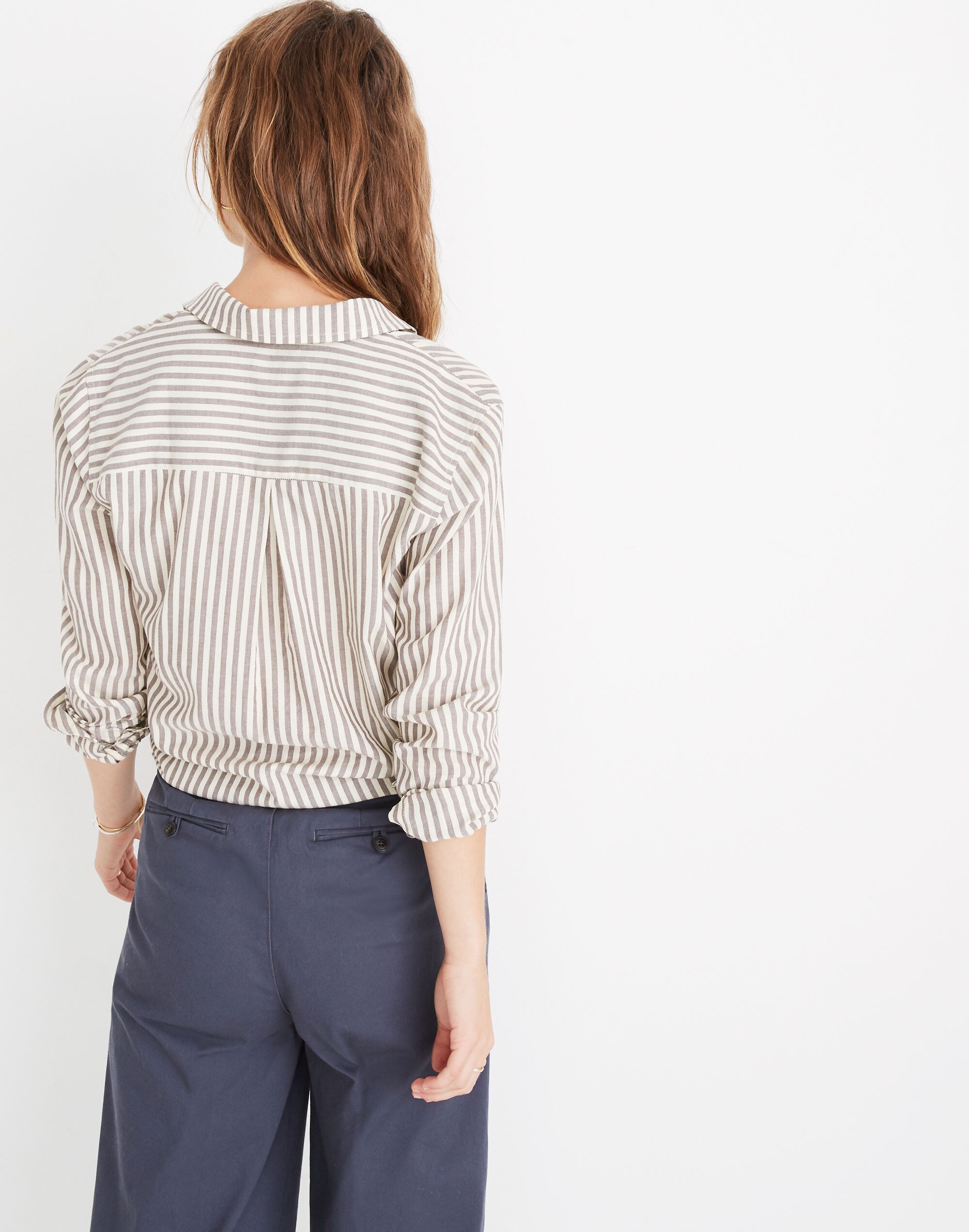 Tie-Front Shirt in Maitland Stripe | Madewell