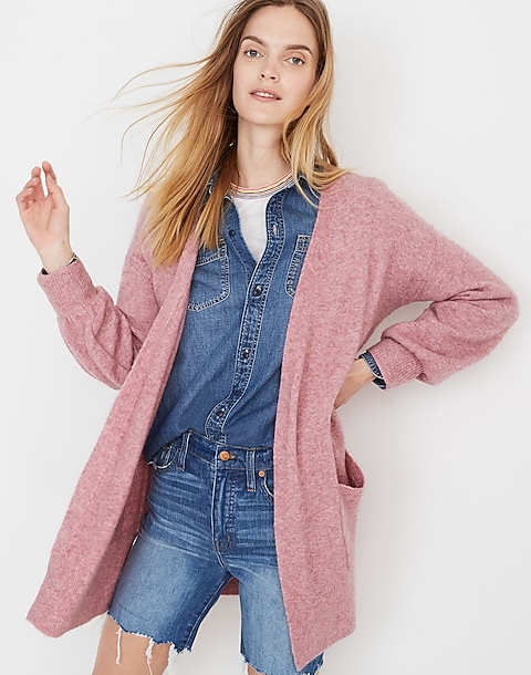 Pink bubble hotsell sleeve cardigan