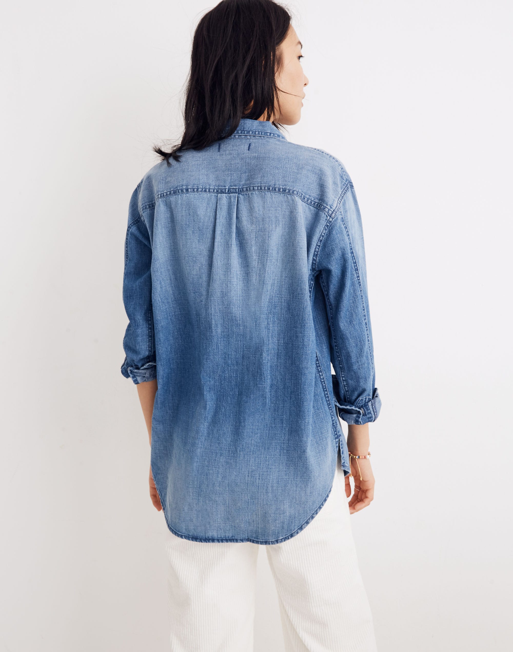 Denim Oversized Ex-Boyfriend Shirt in Cameron Wash | Madewell