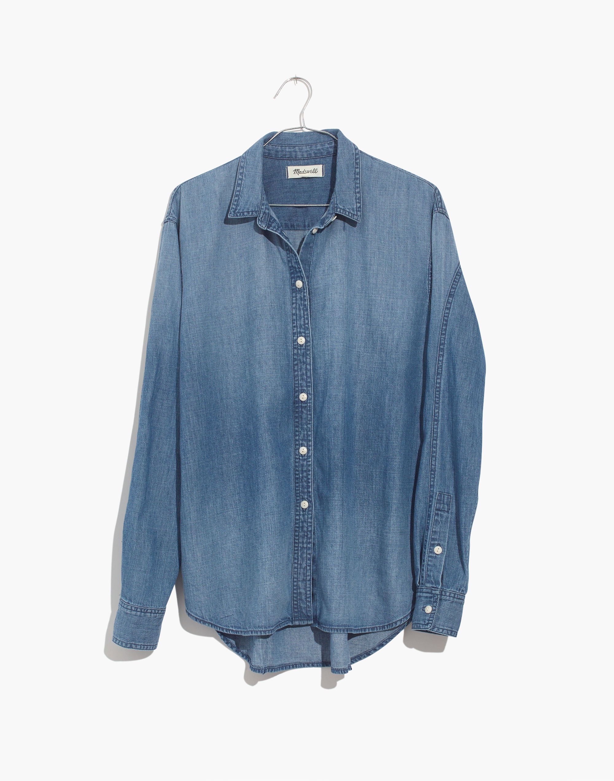 Denim Oversized Ex-Boyfriend Shirt in Cameron Wash | Madewell