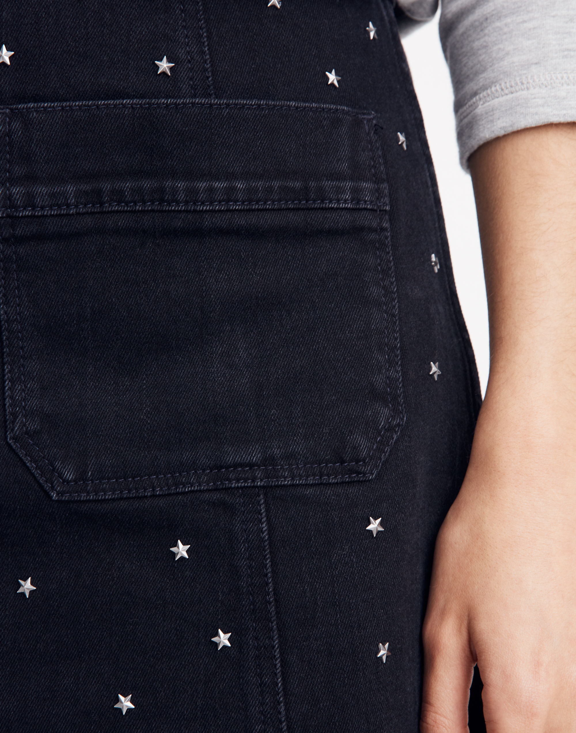 Stretch Denim A-Line Mini Skirt: Star Stud Edition | Madewell