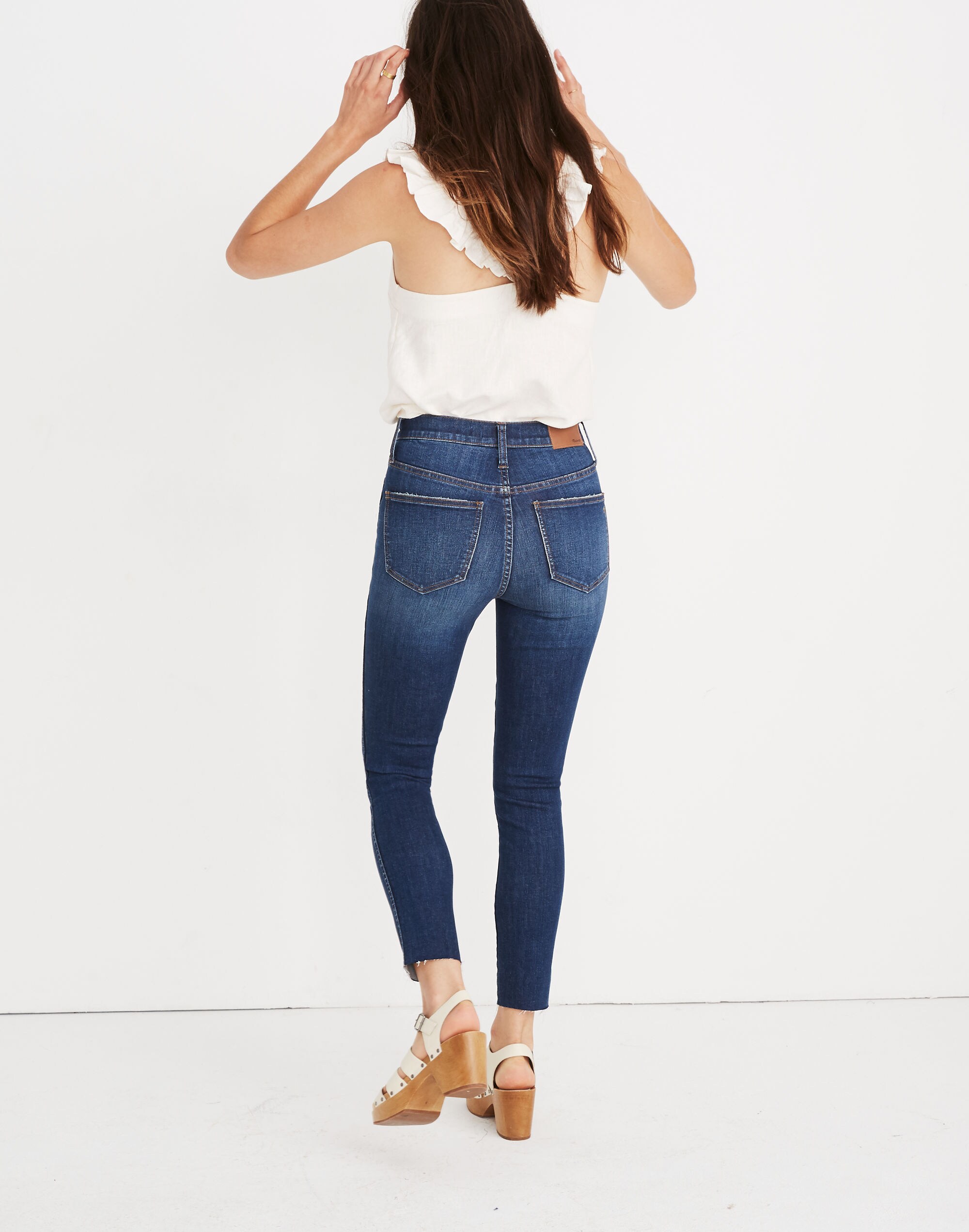 10" High-Rise Skinny Crop Jeans Rosecliff Wash: Button-Front Edition | Madewell