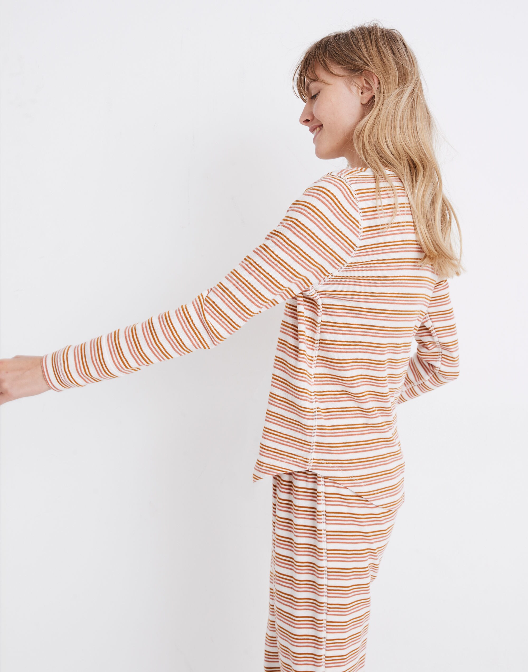 Honeycomb Pajama Tee in Kasson Stripe | Madewell