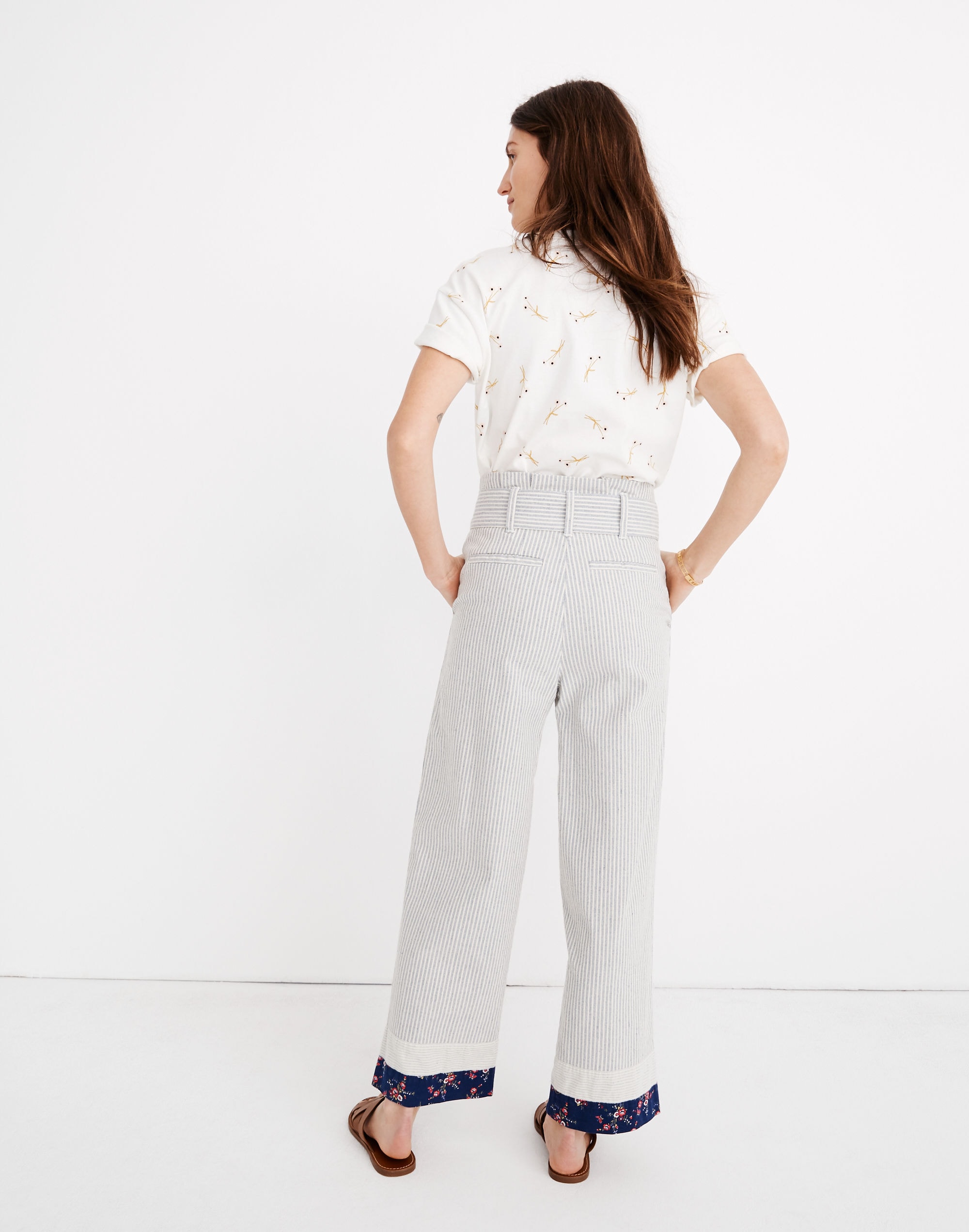 Madewell x The New Denim Project® Patchwork Paperbag Pants | Madewell