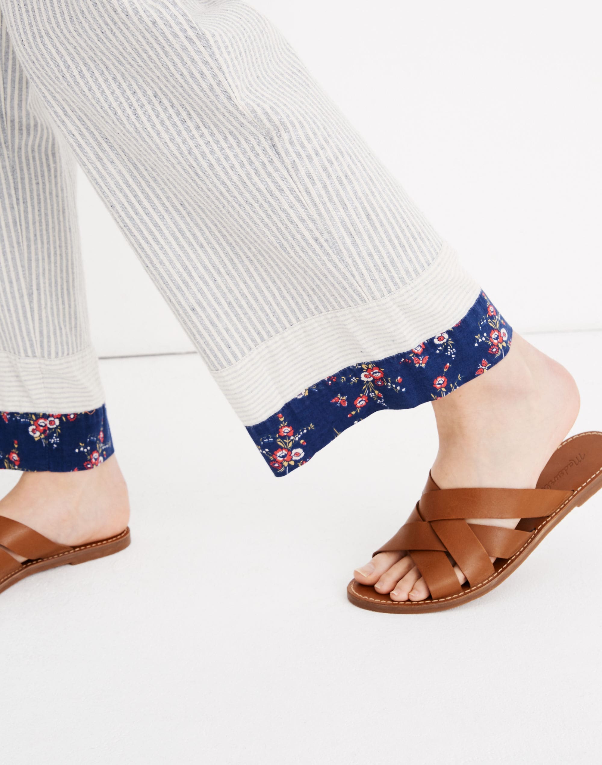 Madewell x The New Denim Project® Patchwork Paperbag Pants | Madewell