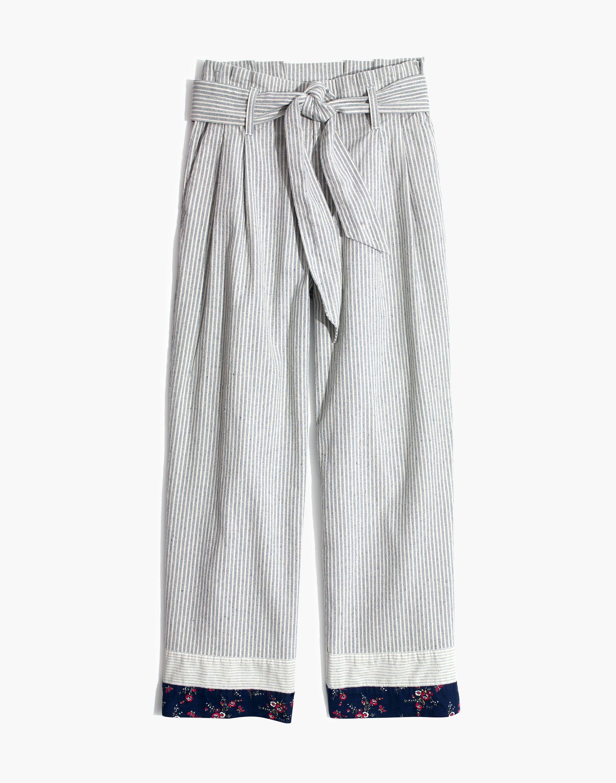 Madewell x The New Denim Project® Patchwork Paperbag Pants | Madewell