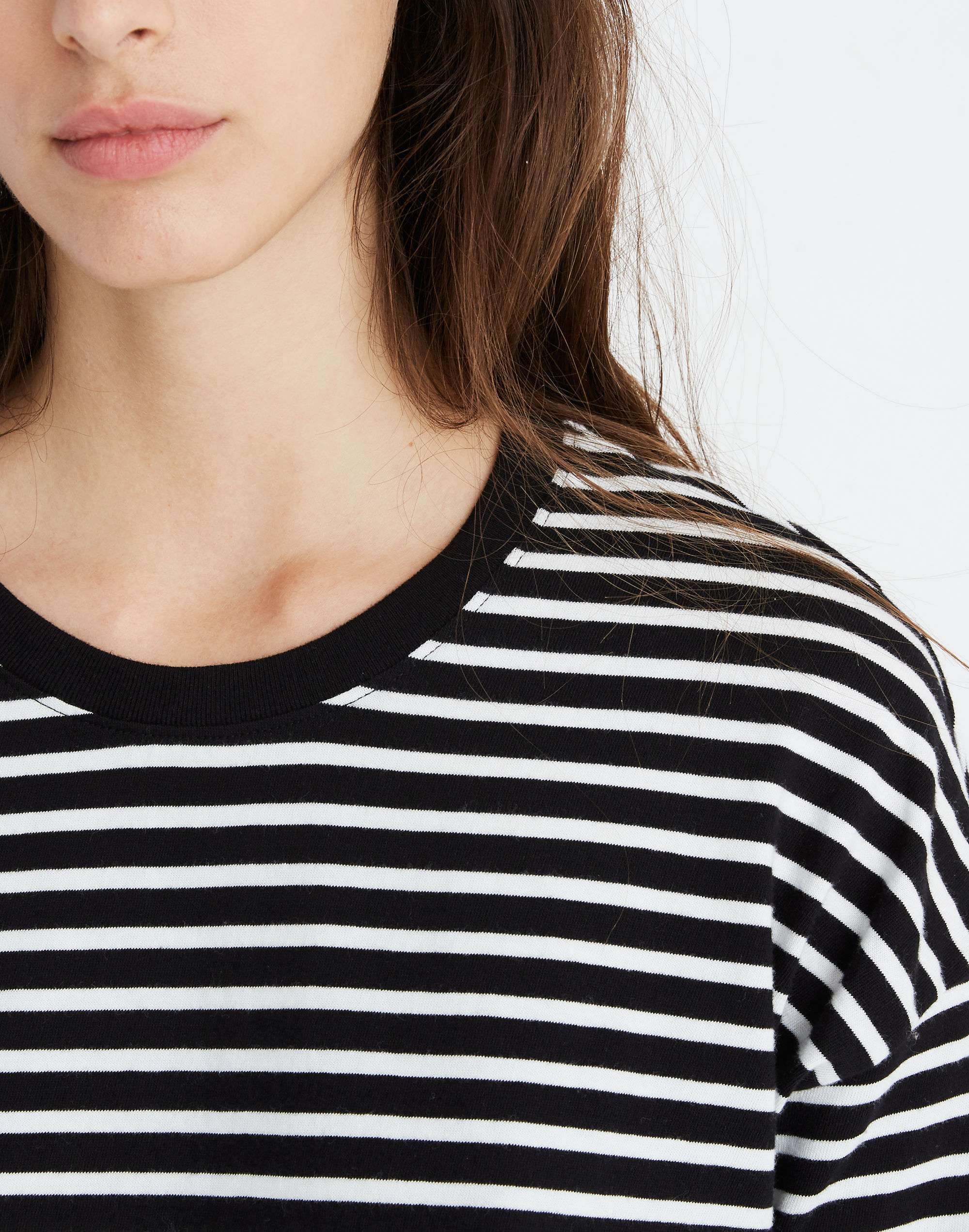 Triblend Ex-Boyfriend Long-Sleeve Tee Baden Stripe | Madewell