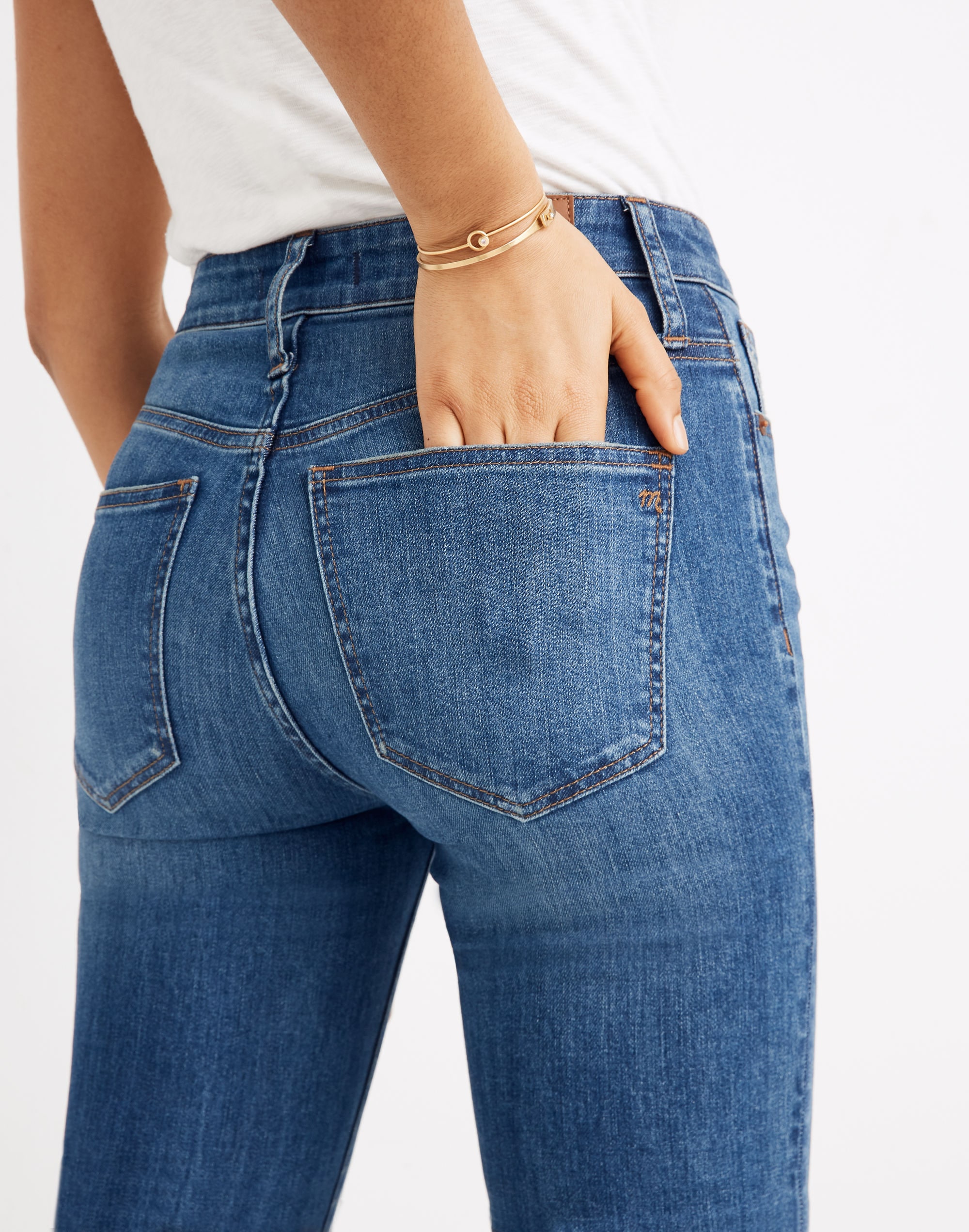 Curvy High-Rise Skinny Crop Jeans in Delmar Wash: Eco Edition | Madewell