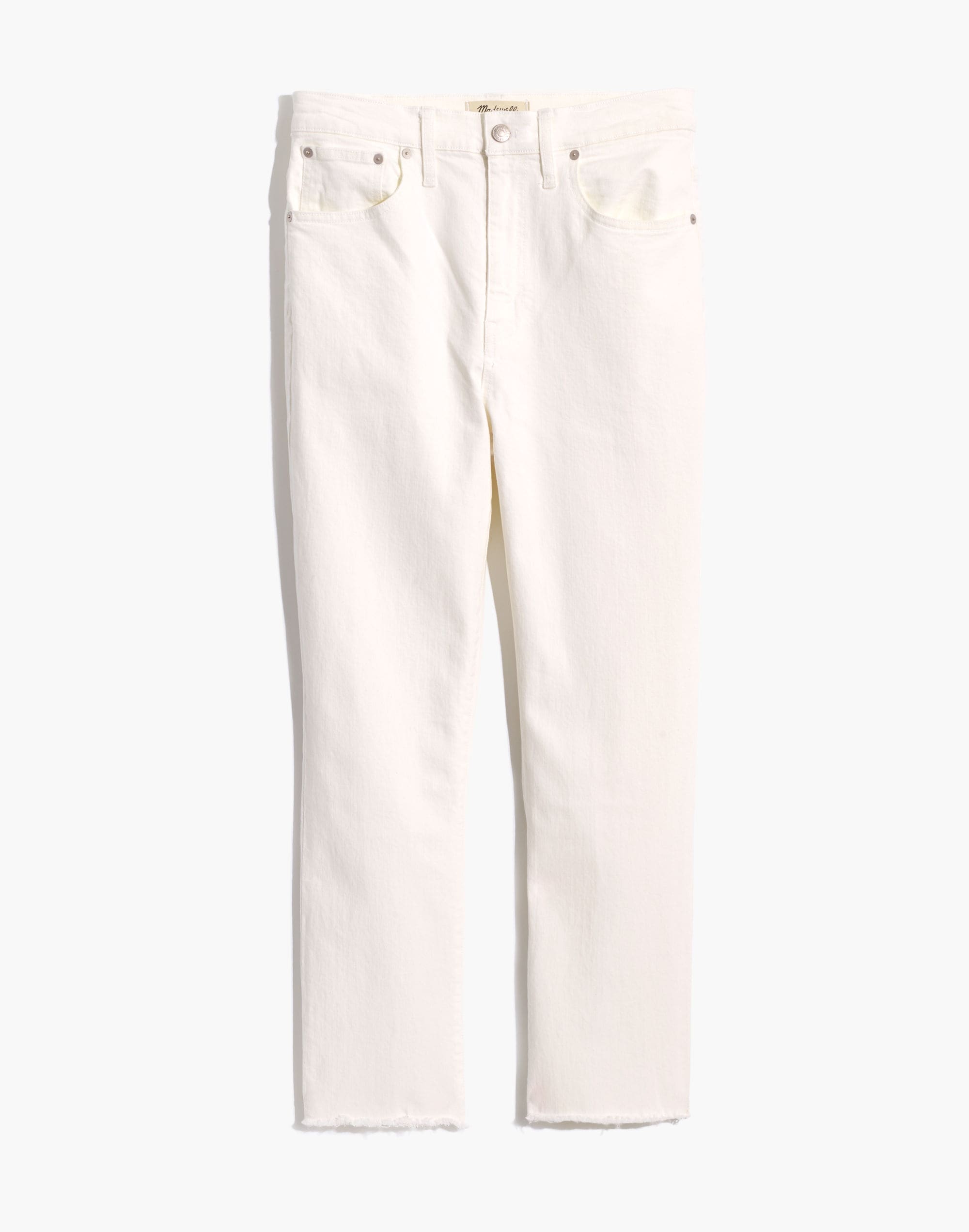 The High-Rise Slim Boyjean Tile White | Madewell