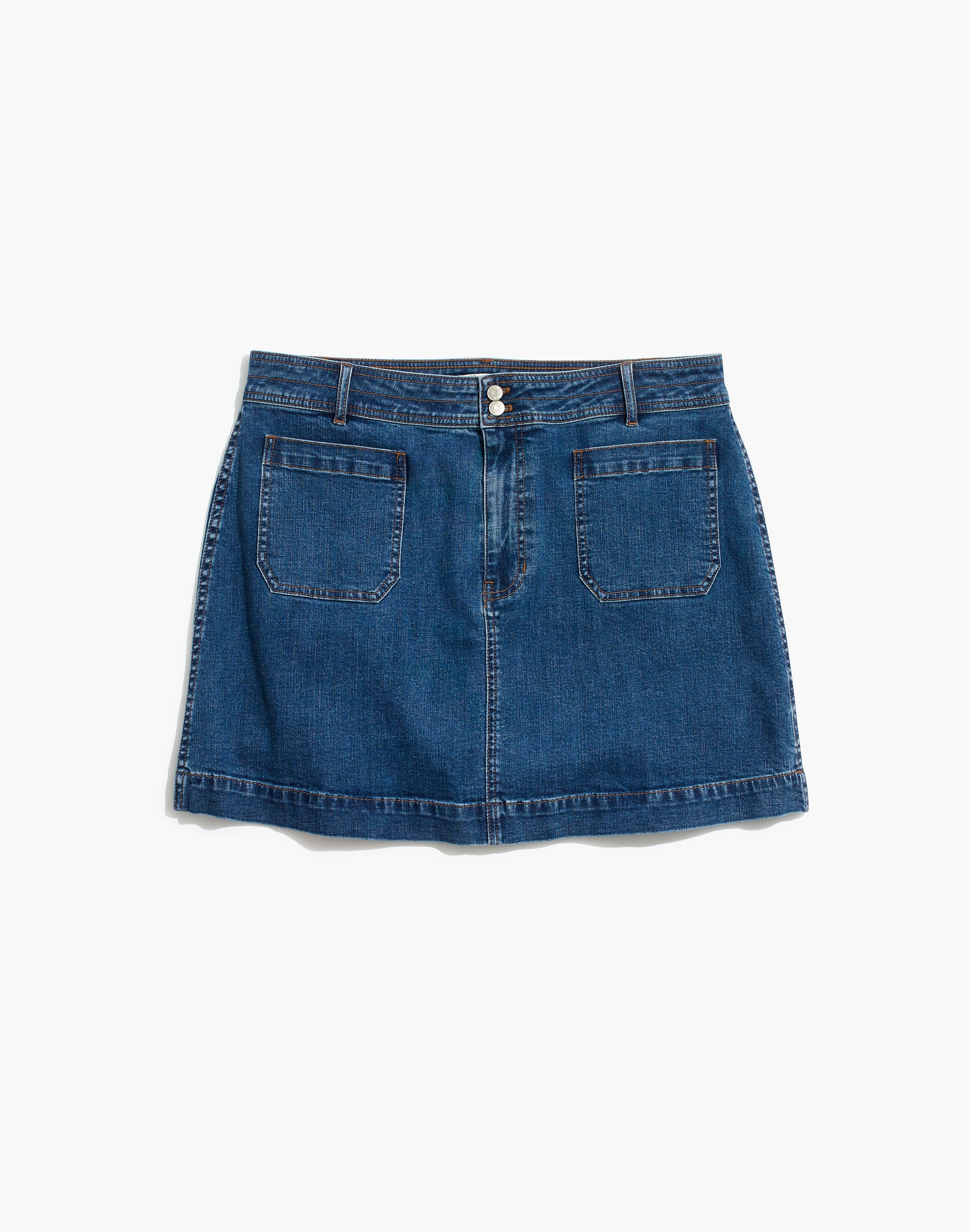 Stretch Denim A-Line Mini Skirt Cassius Wash | Madewell