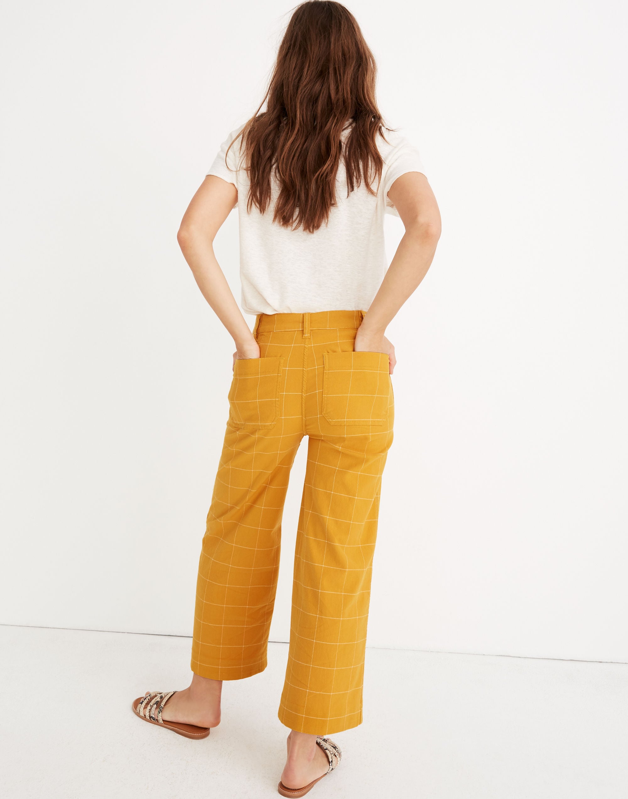 Madewell windowpane sale pants