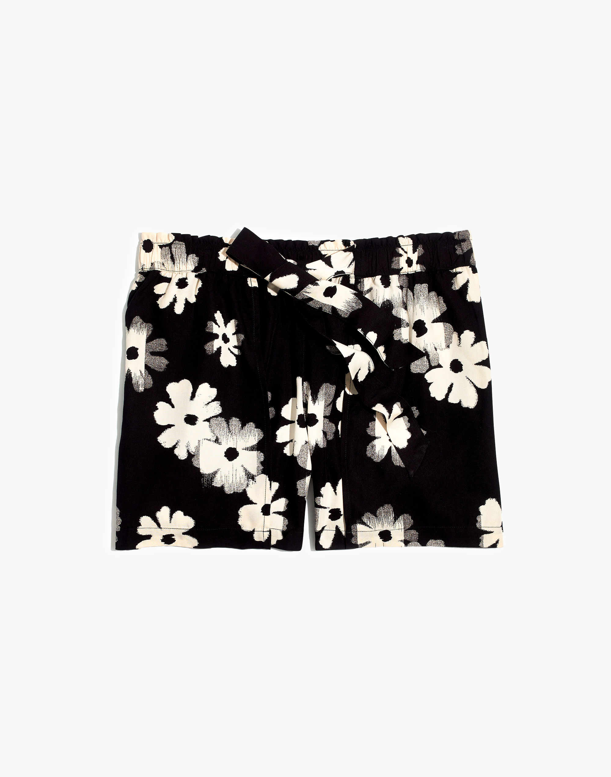 Drapey Pull-On Shorts in Ikat Floral | Madewell