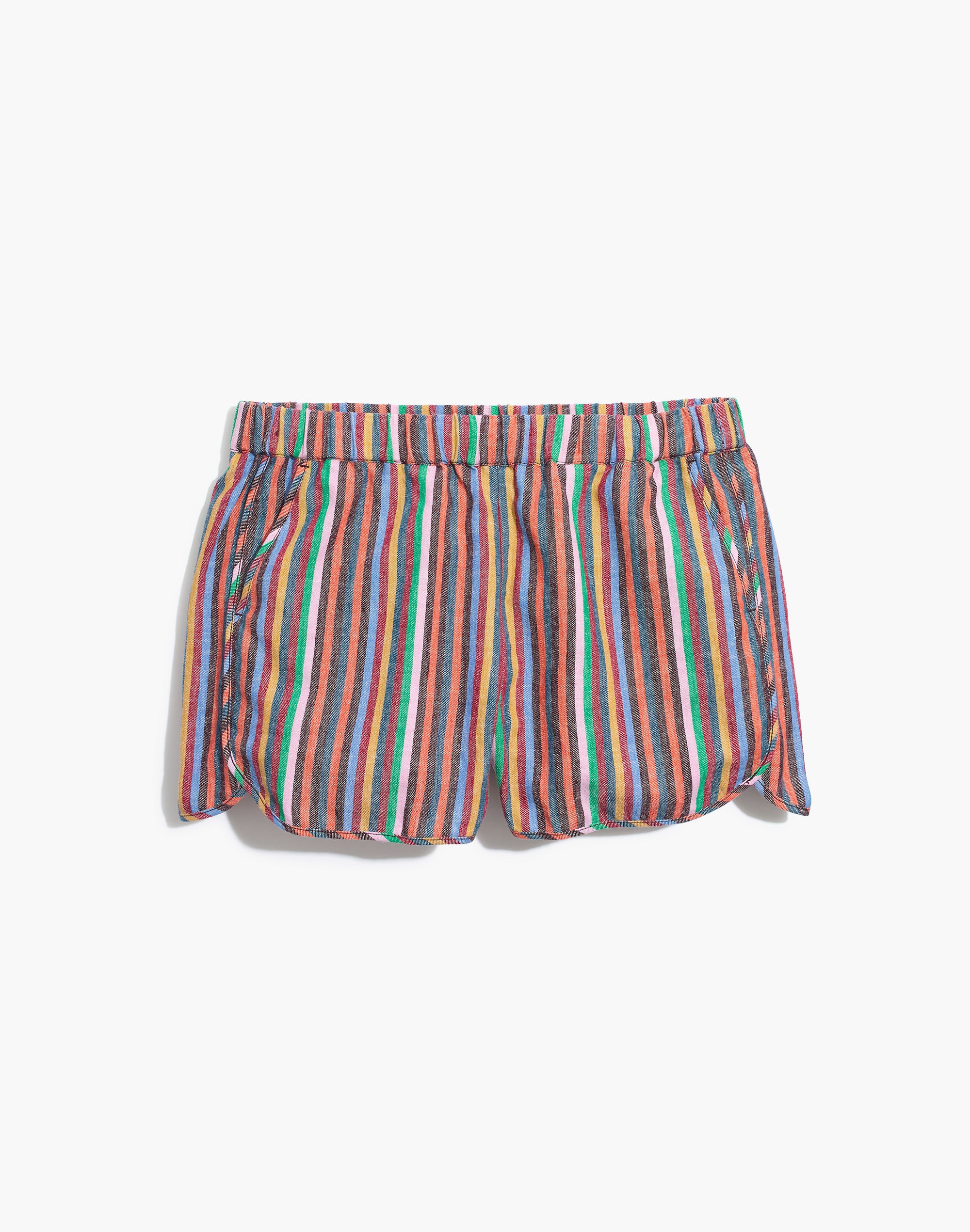 Pull-On Shorts in Rainbow Stripe | Madewell