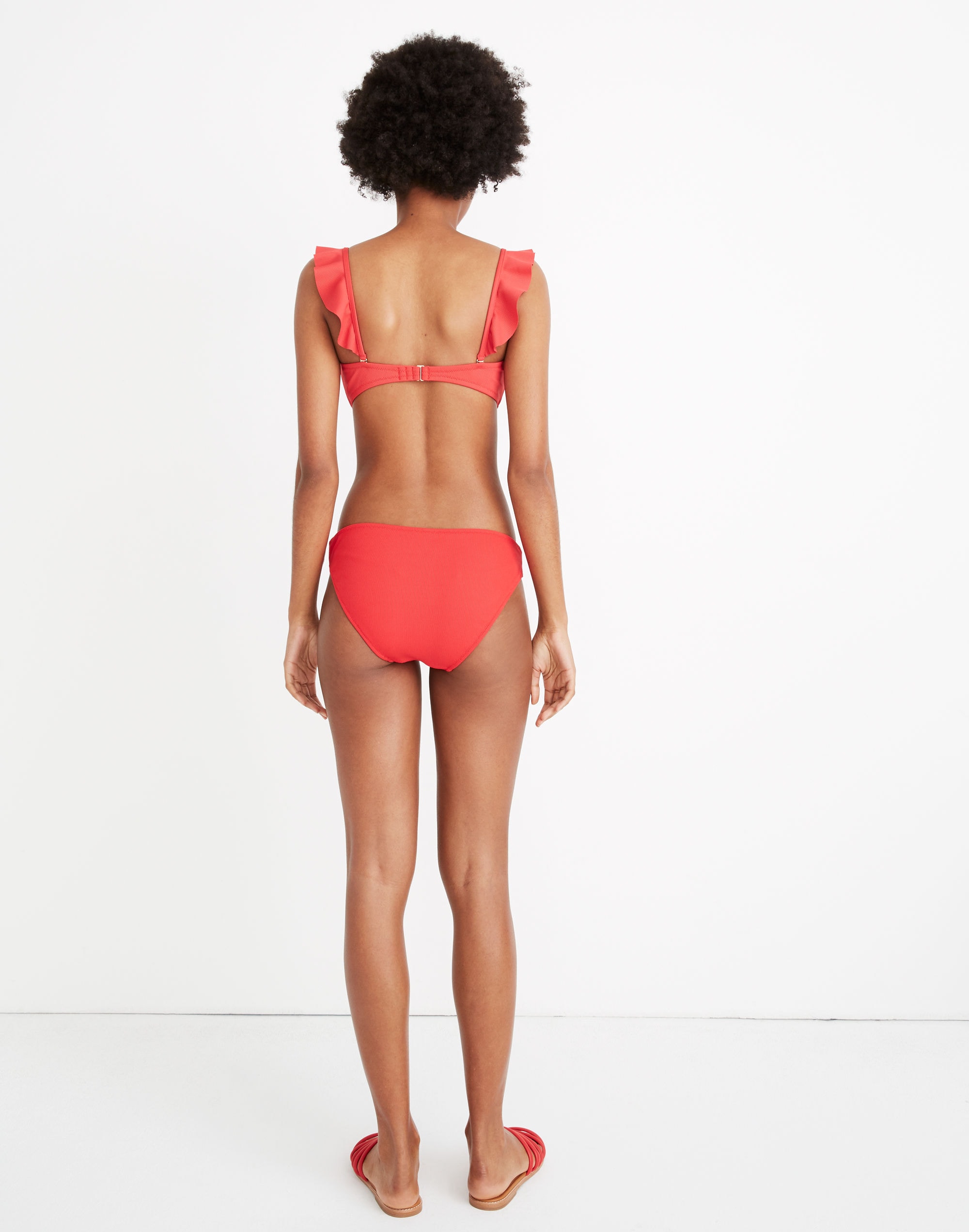 Madewell Second Wave Ribbed Classic Bikini Bottom