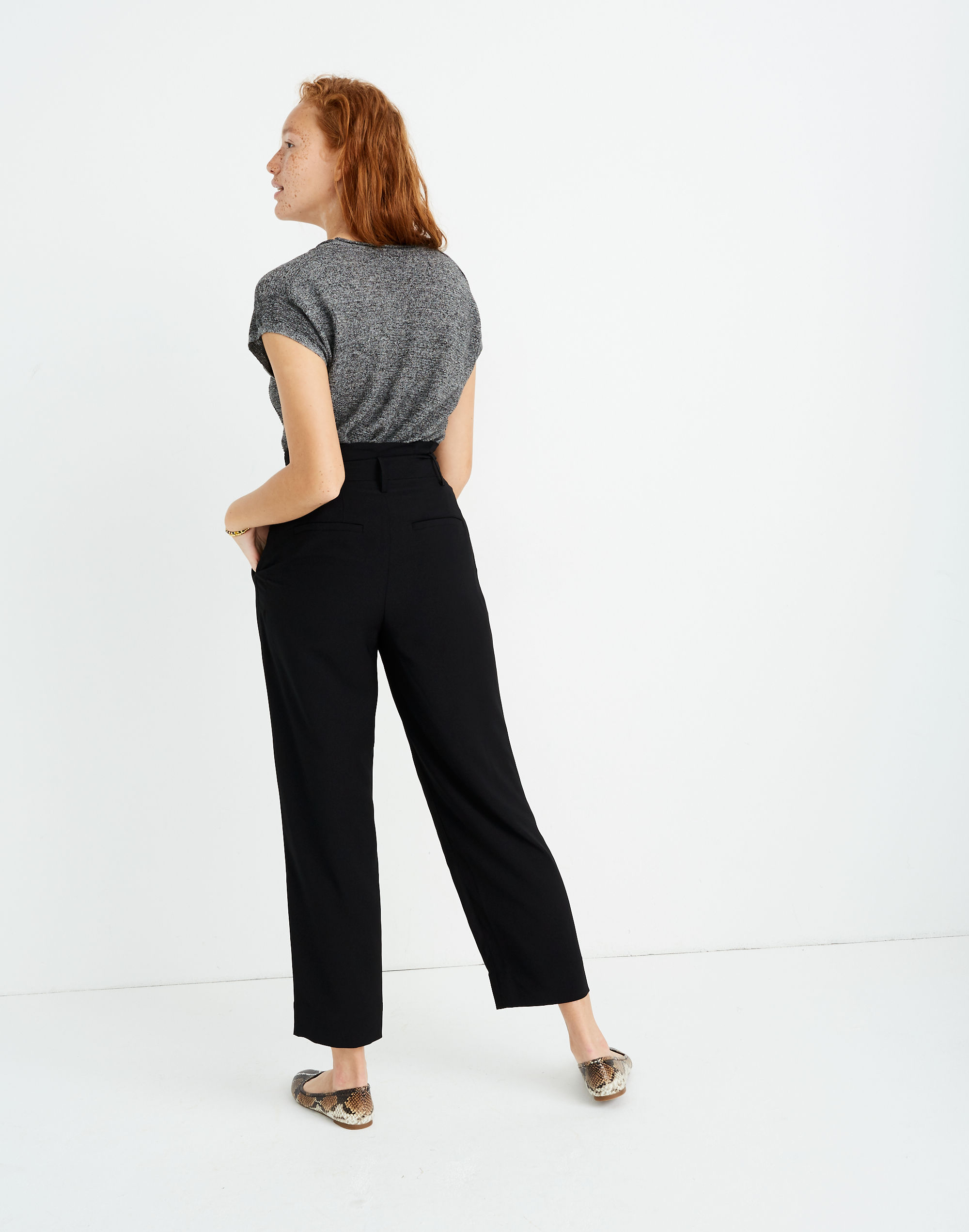 Drapey Paperbag Pants | Madewell