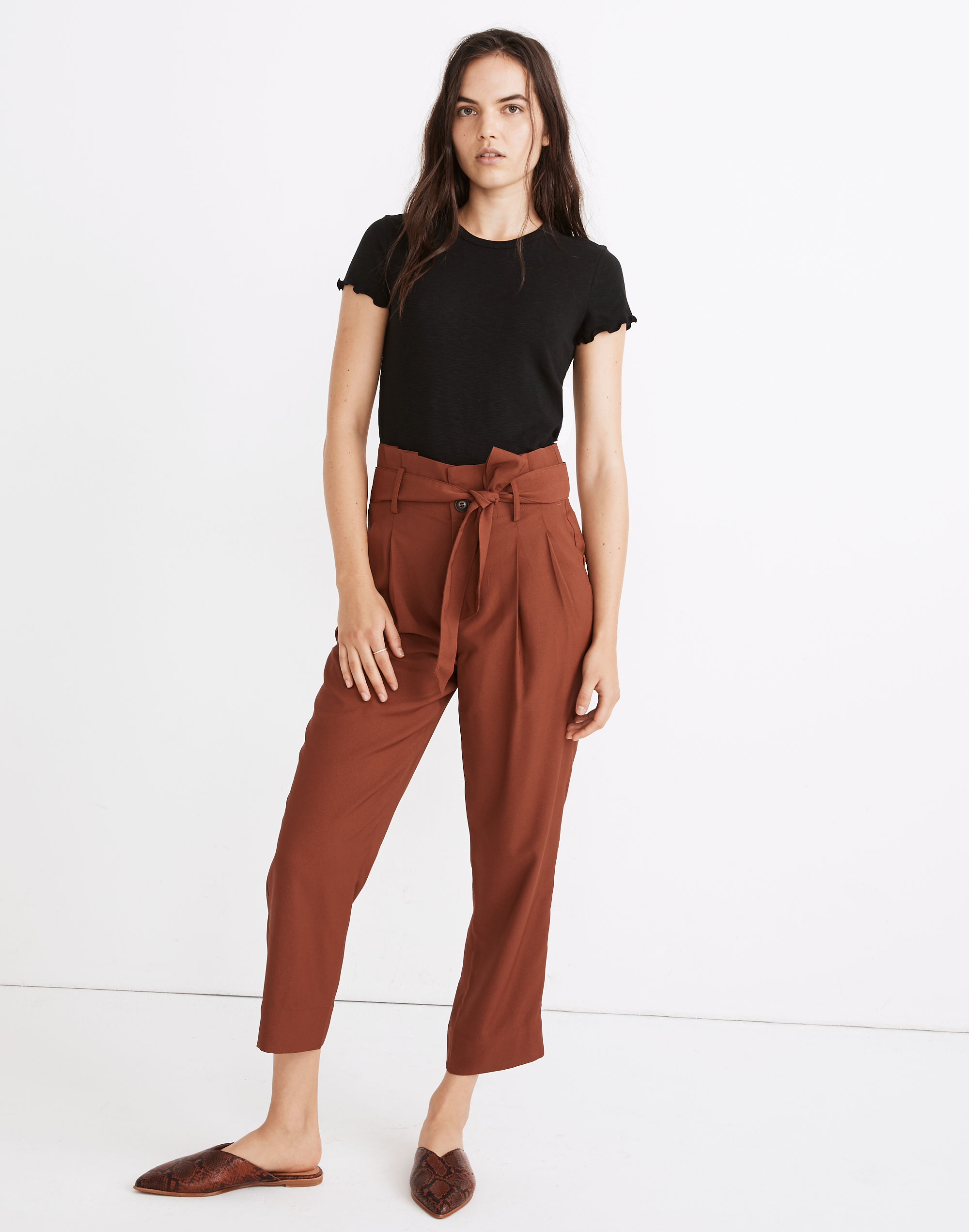 Drapey Paperbag Pants | Madewell