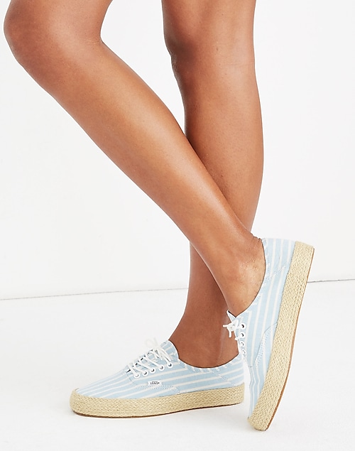 uitspraak Voorzitter Penelope Vans® Unisex Authentic Lace-Up Espadrille Sneakers in Stripe