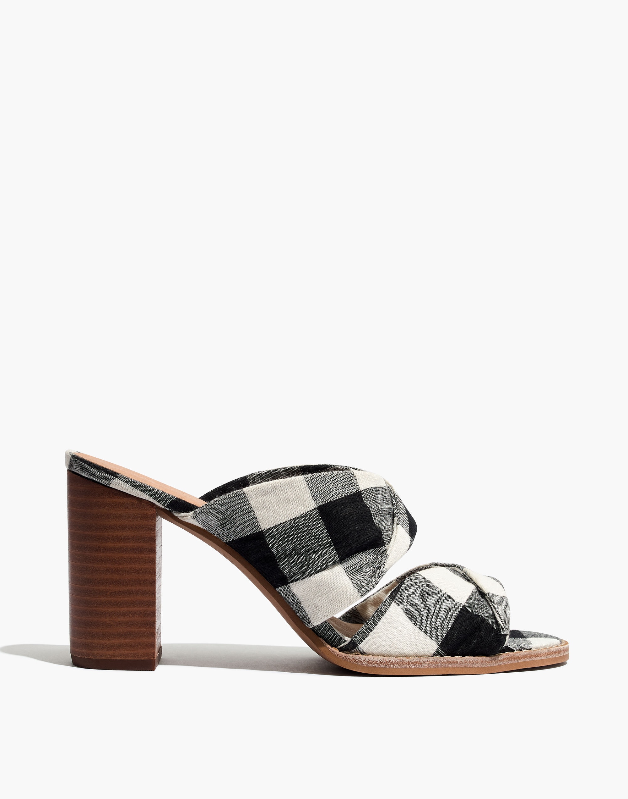 The Alexandria Mule in Gingham Check | Madewell