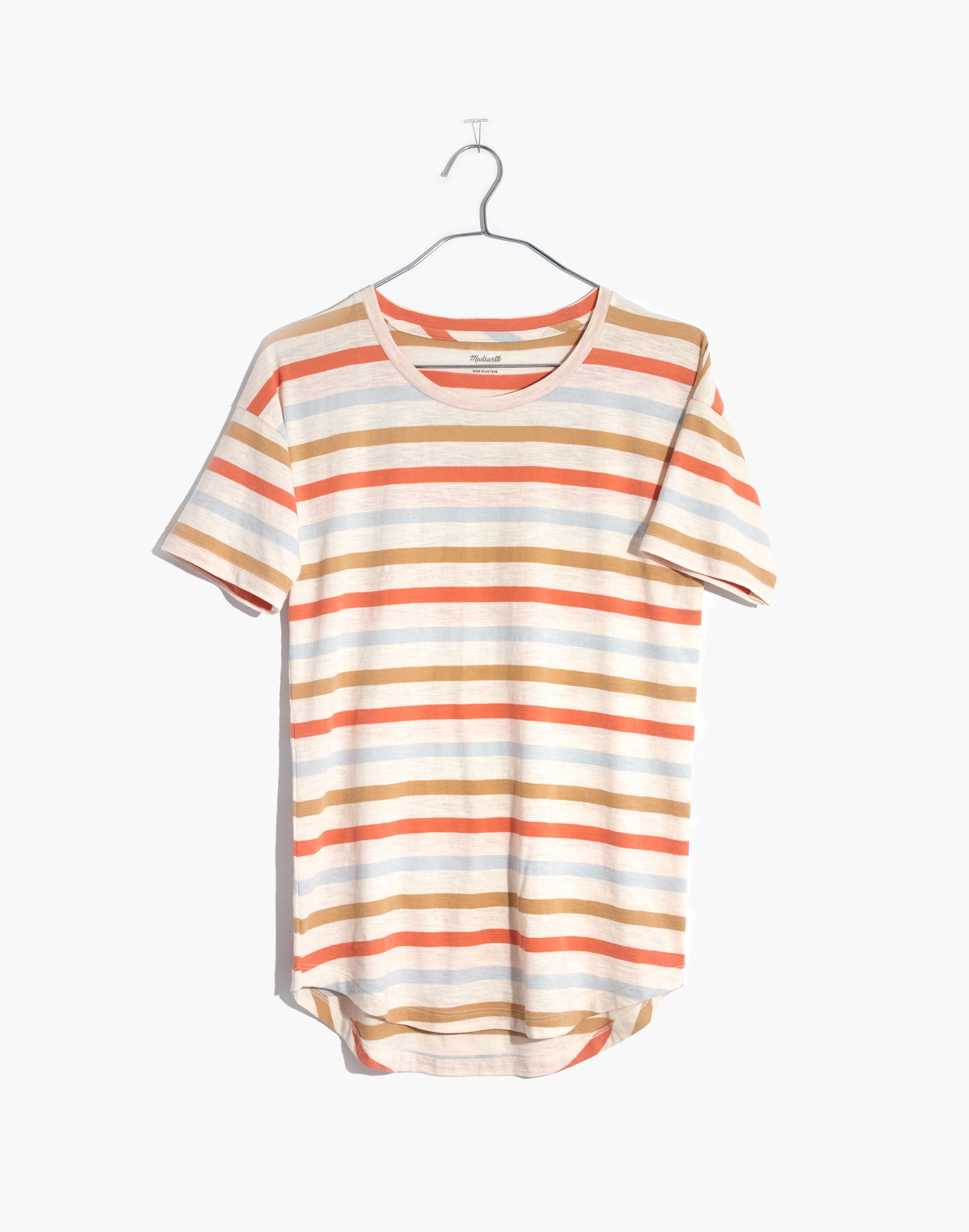 Whisper Cotton Crewneck Tee Birchmont Stripe | Madewell