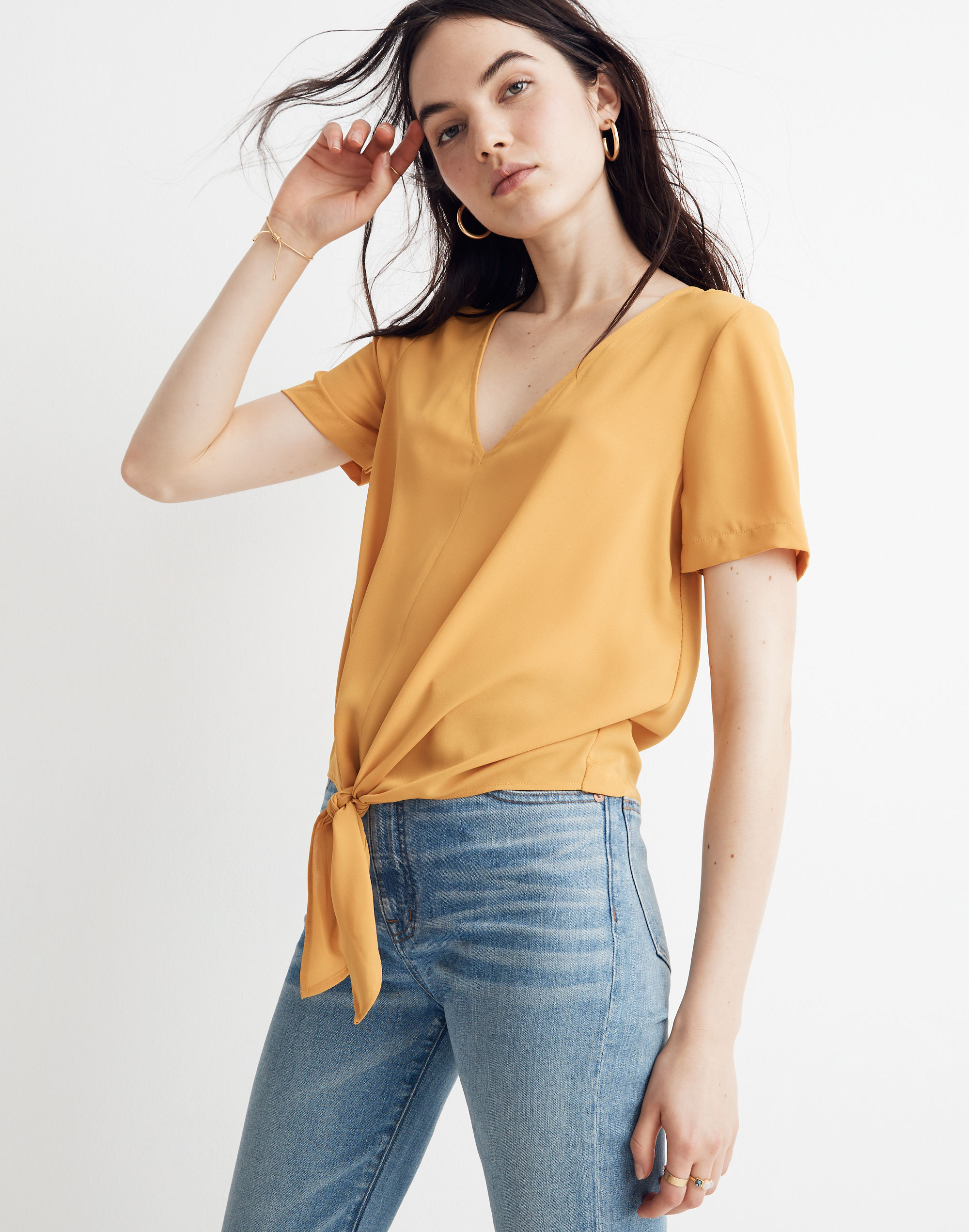 Novel Tie-Front Top | Madewell