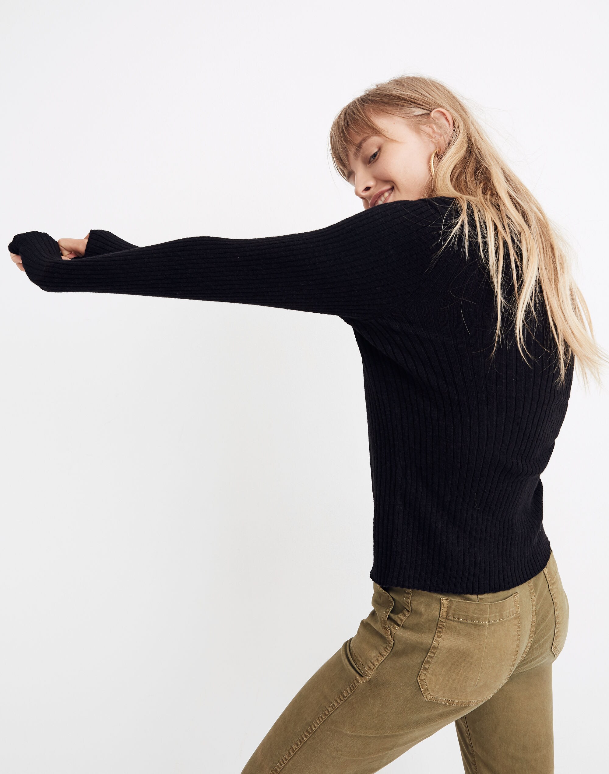 Ribbed Accent Sweater - Ready-to-Wear 1AC0XG