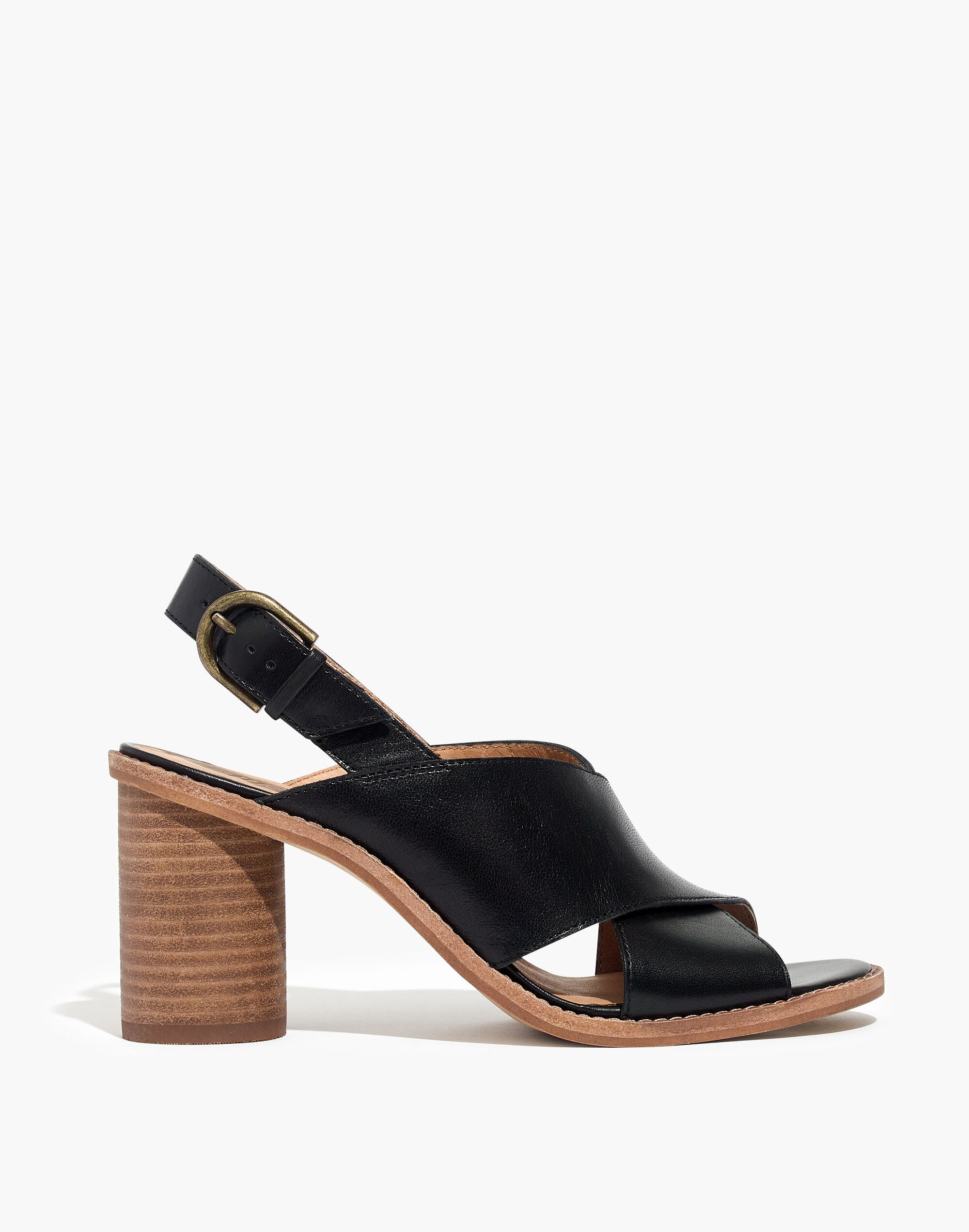 The Ruthie Crisscross Sandal Leather | Madewell