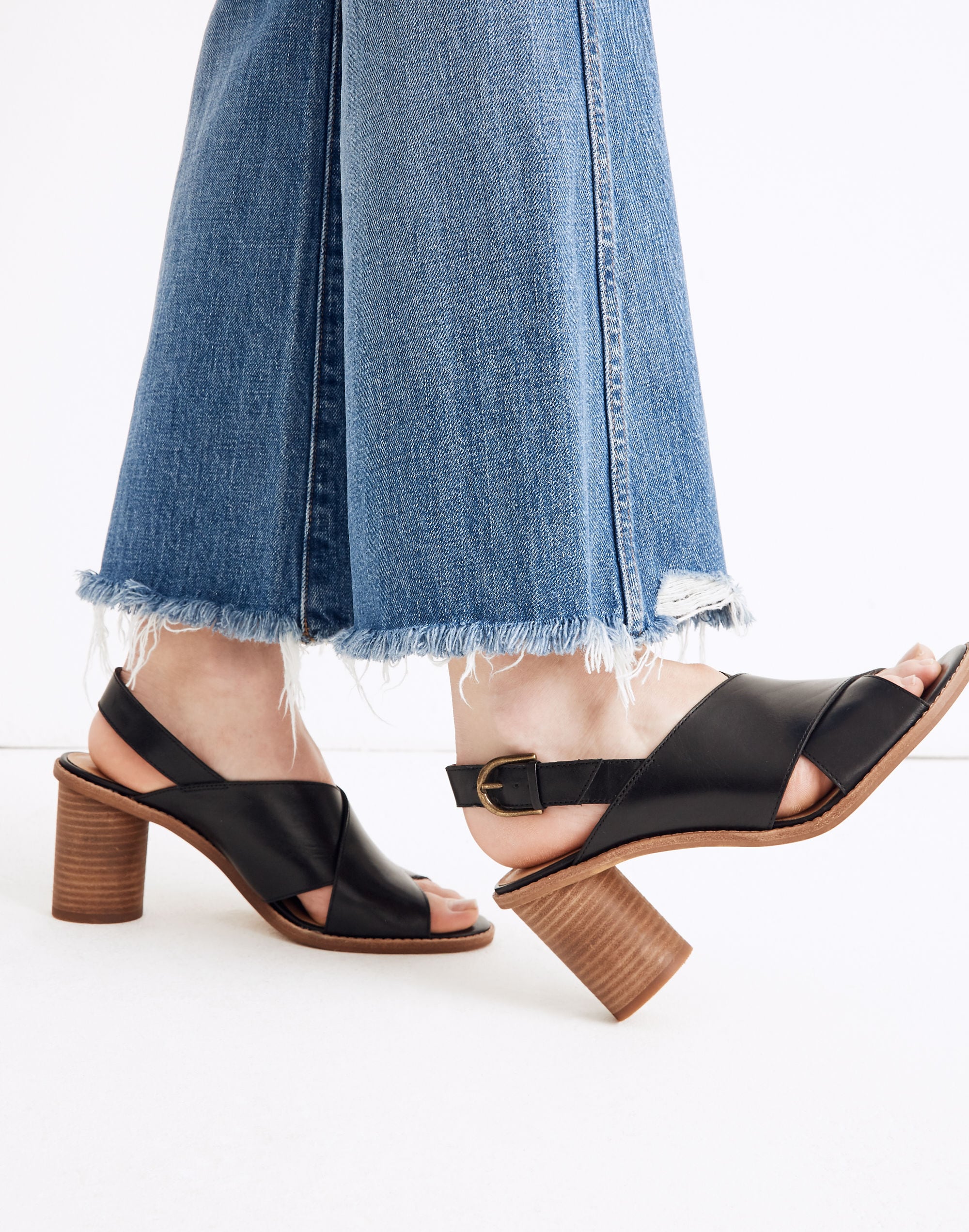 The Ruthie Crisscross Sandal Leather | Madewell