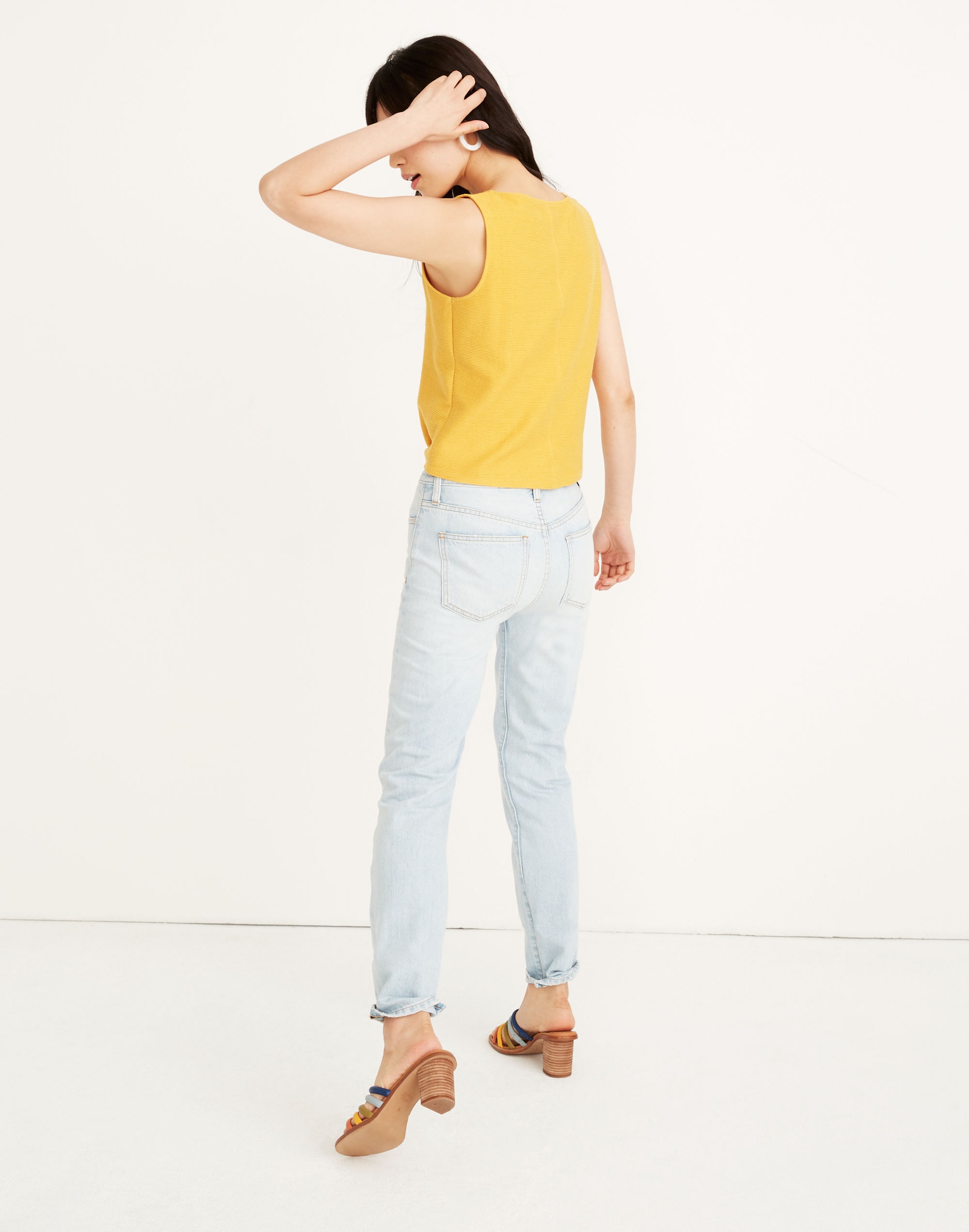 Texture & Thread Button-Front Tie Tank Top | Madewell